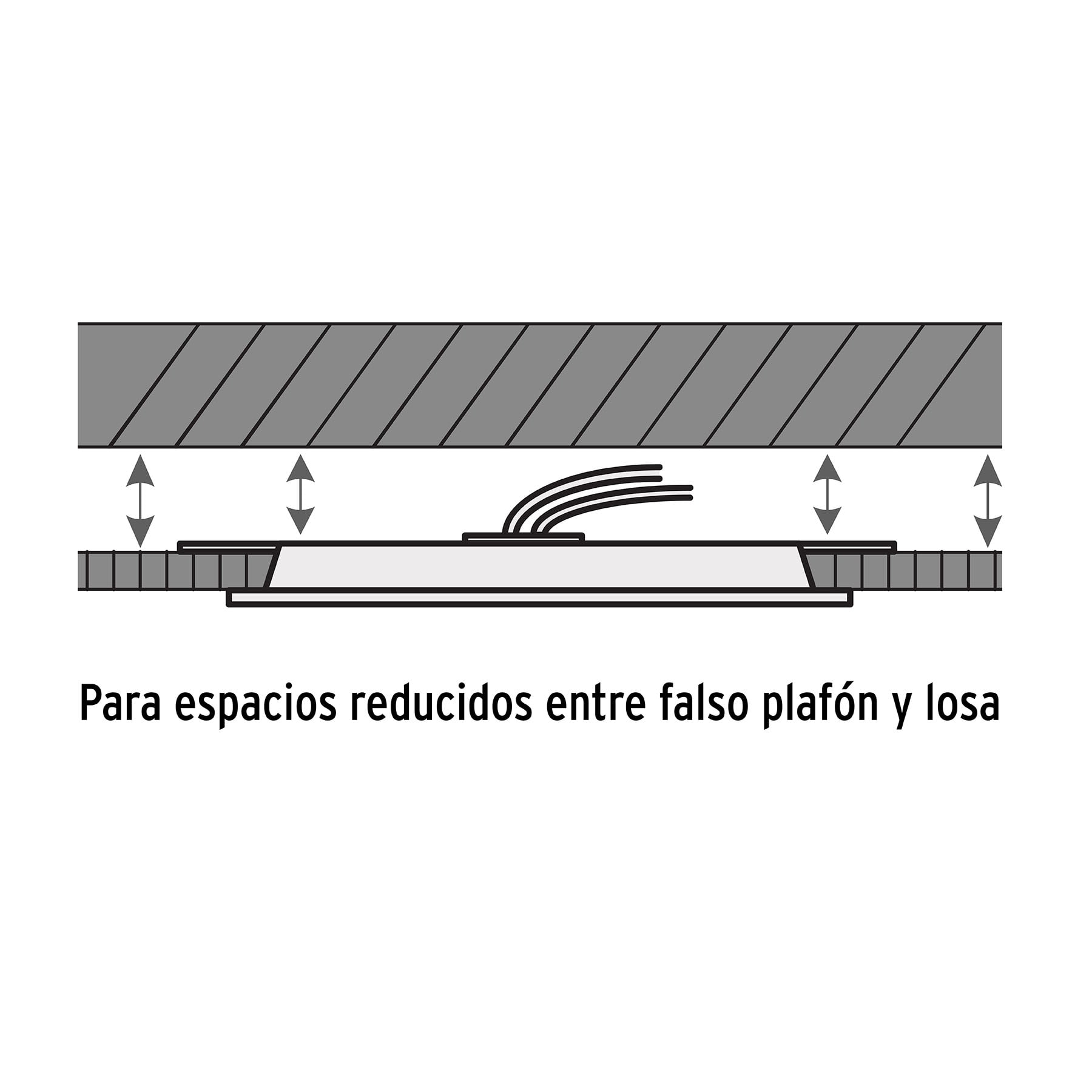 Luminario de Empotrar LED Redondo Volteck 18 Watts Luz de Dia