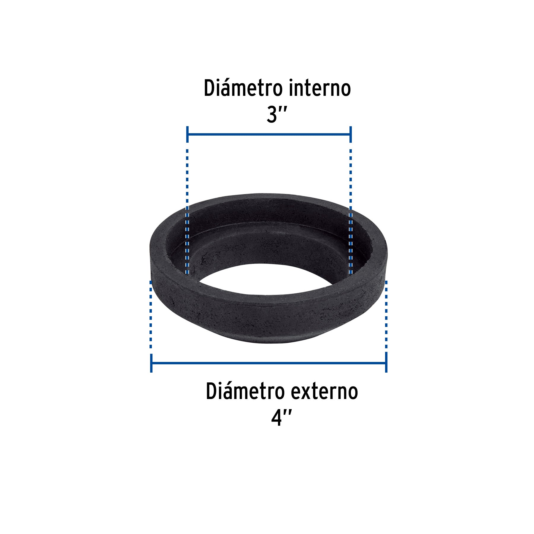 Empaque Cazuela 3" para Sanitario Esponjoso