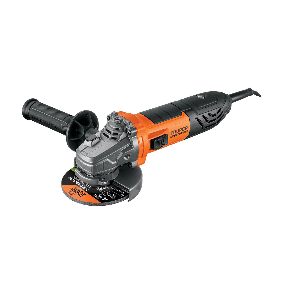 Esmeriladora Angular 4"1/2 - 750 Watts TRUPER ERGO PRO