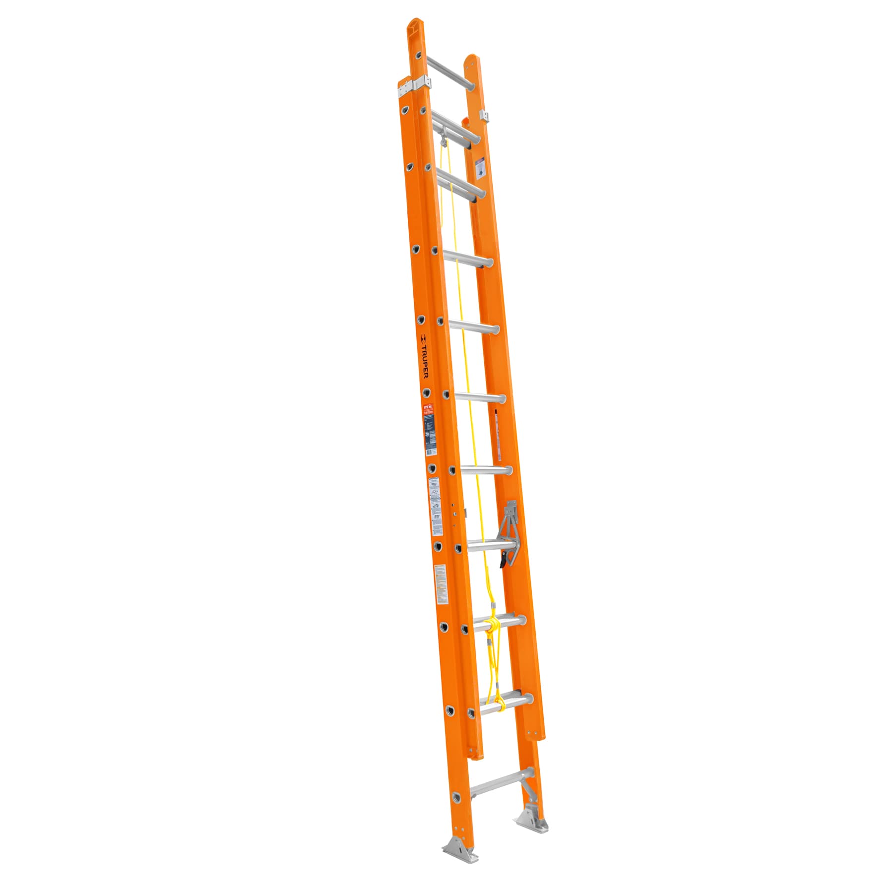 Escalera de Extension Fibra de Vidrio Tipo II Truper 20 Peldaños