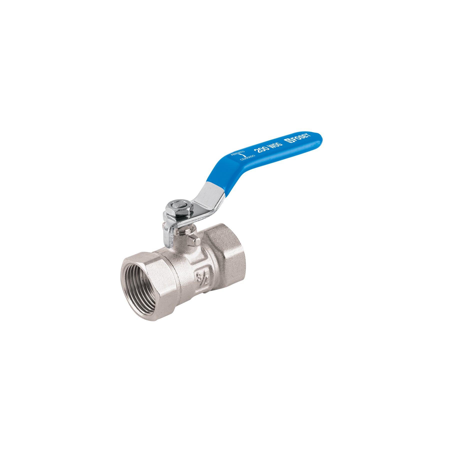 Valvula Esfera Roscable WOG Foset 200 PSI 3/4" (19 mm)