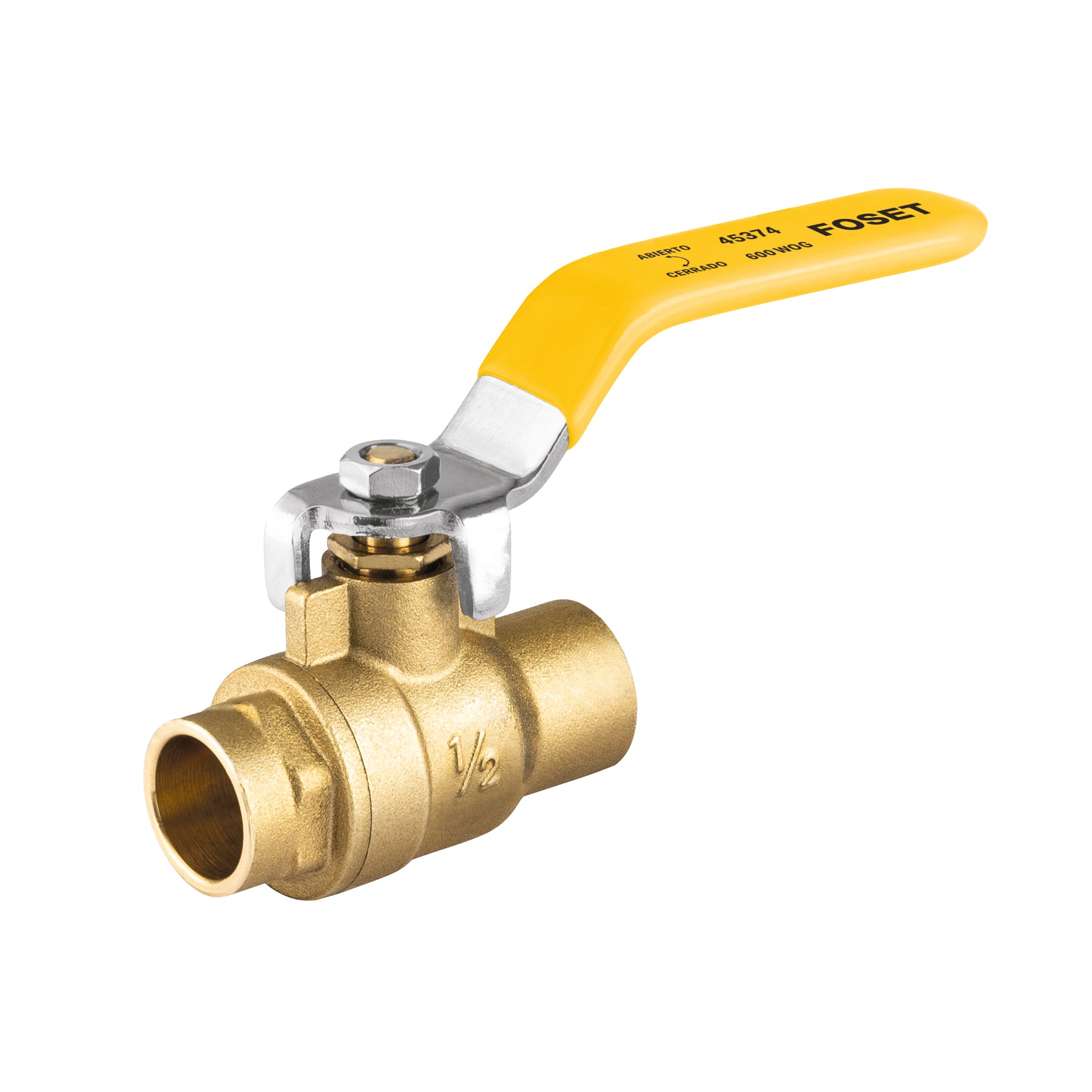 Valvula Esfera para Gas Soldable WOG Alta Presion Foset 1/2" (13 mm)