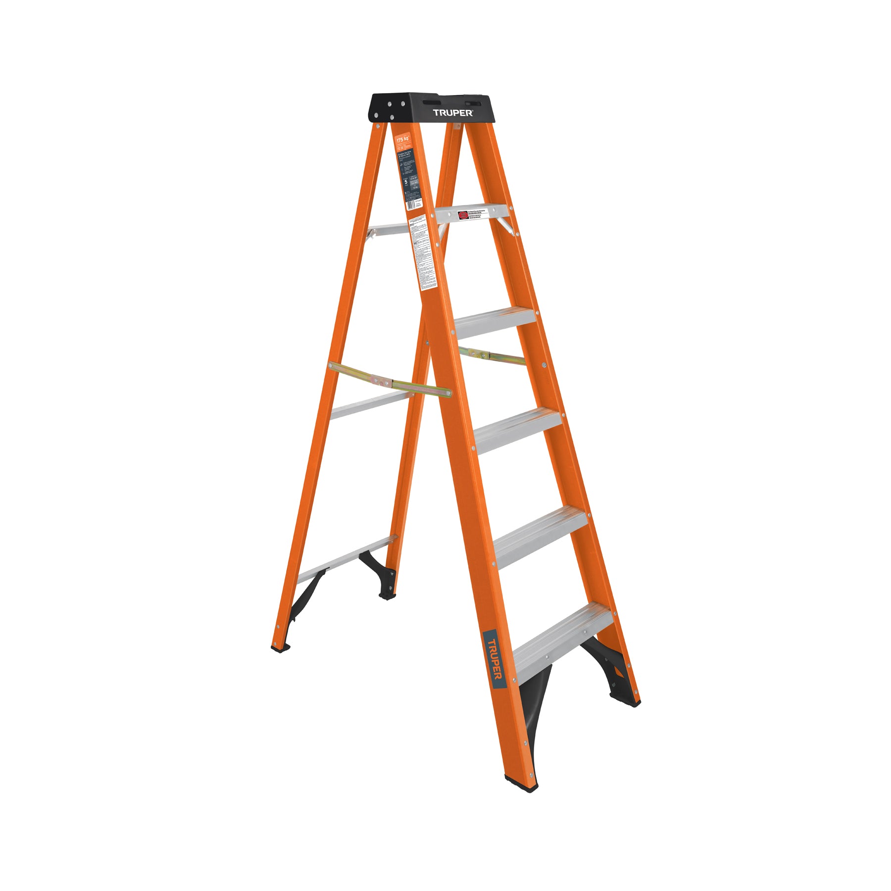 Escalera Tipo Tijera Fibra de Vidrio Tipo II Truper 5 Peldaños