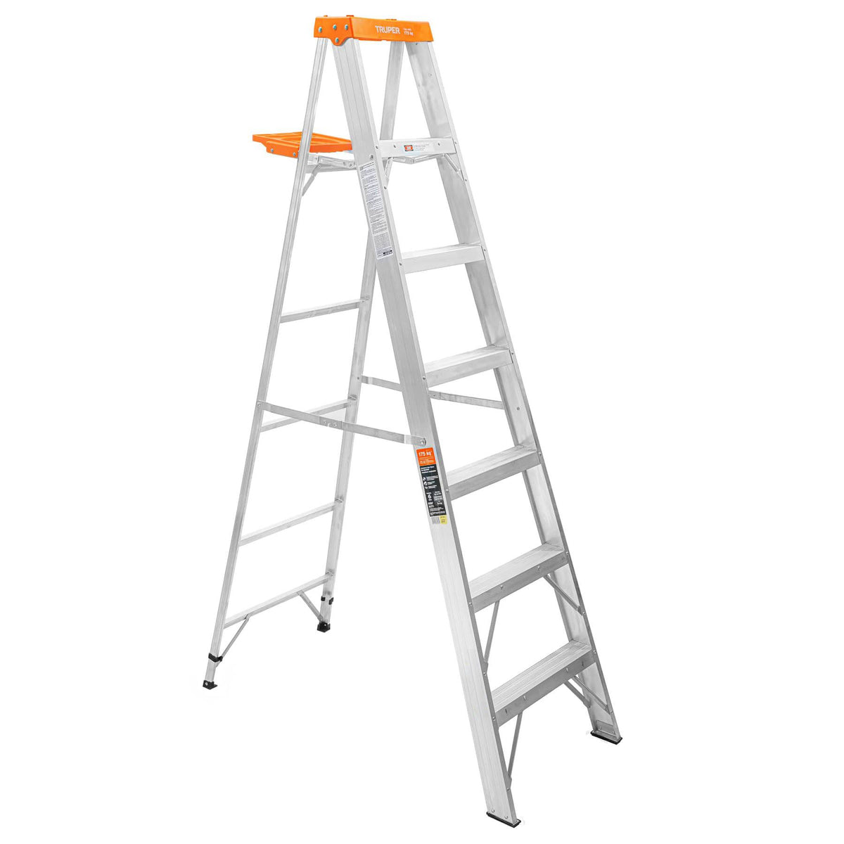 Escalera de Tijera Tipo II Truper 6 Peldaños y Bandeja