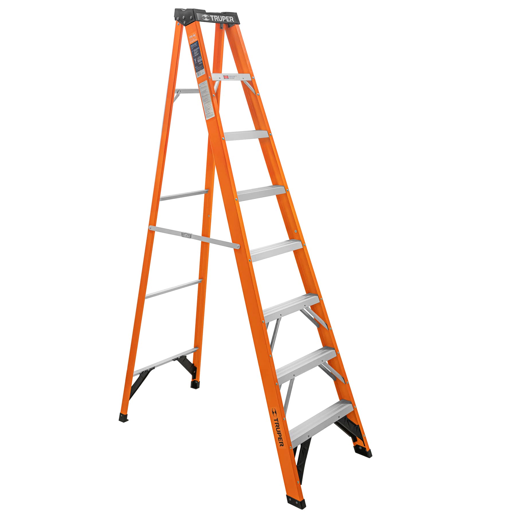 Escalera Tipo Tijera Fibra de Vidrio Tipo II Truper 7 Peldaños