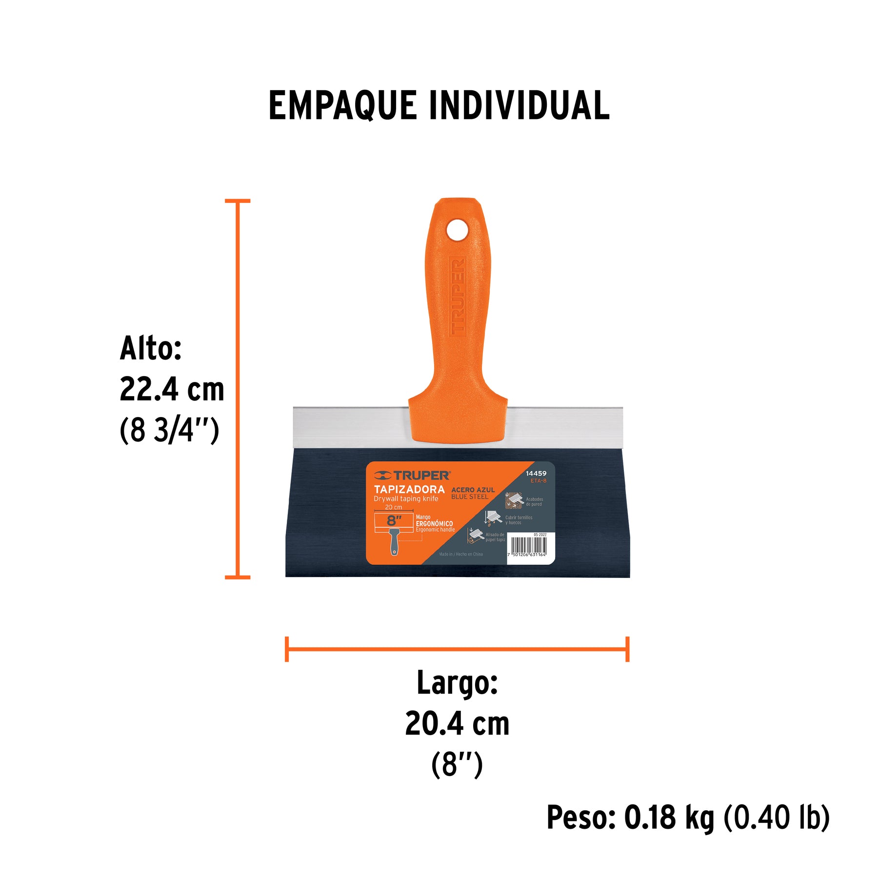 Espatula Tapizadora Truper 8"