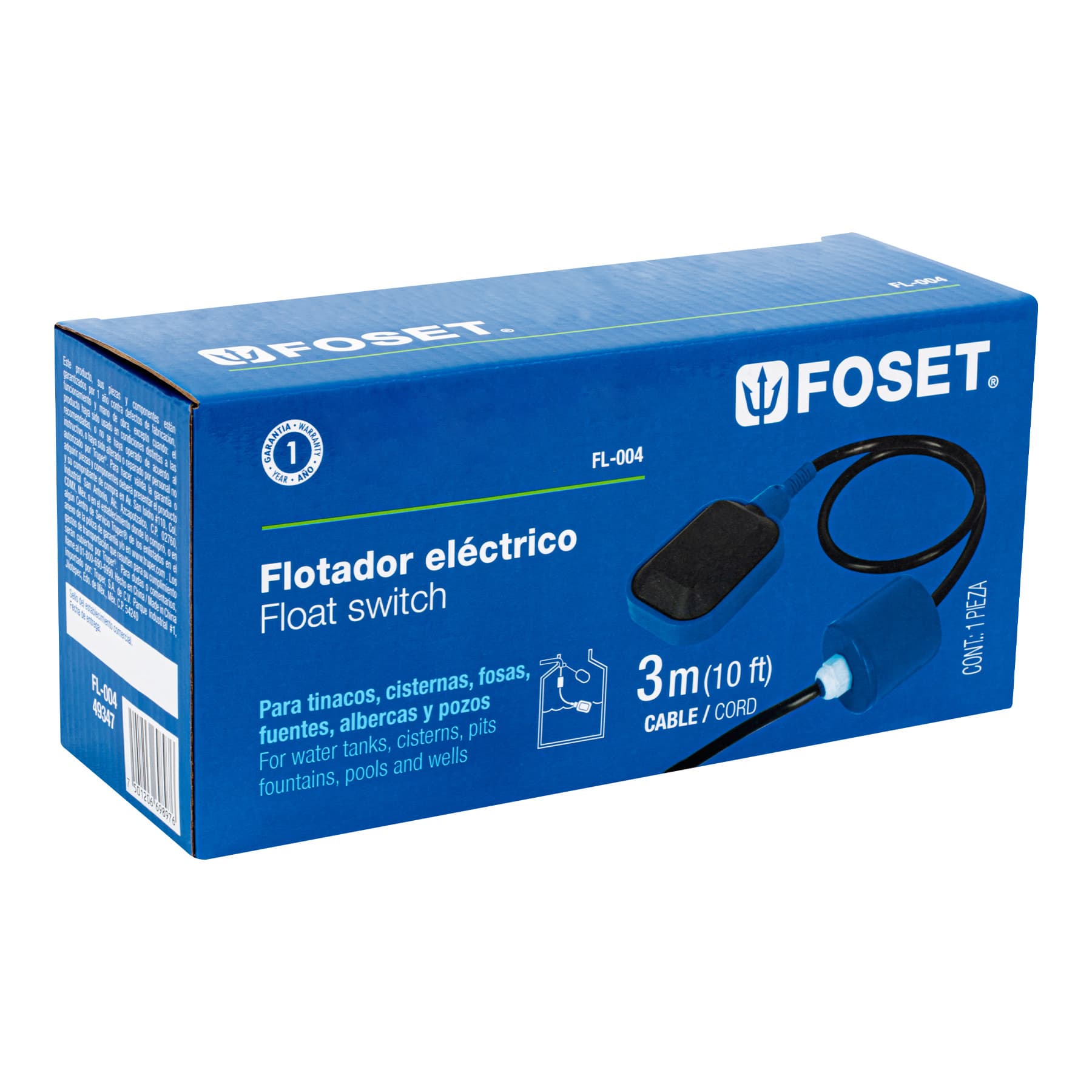 Electronivel Flotador 3 Metros Foset
