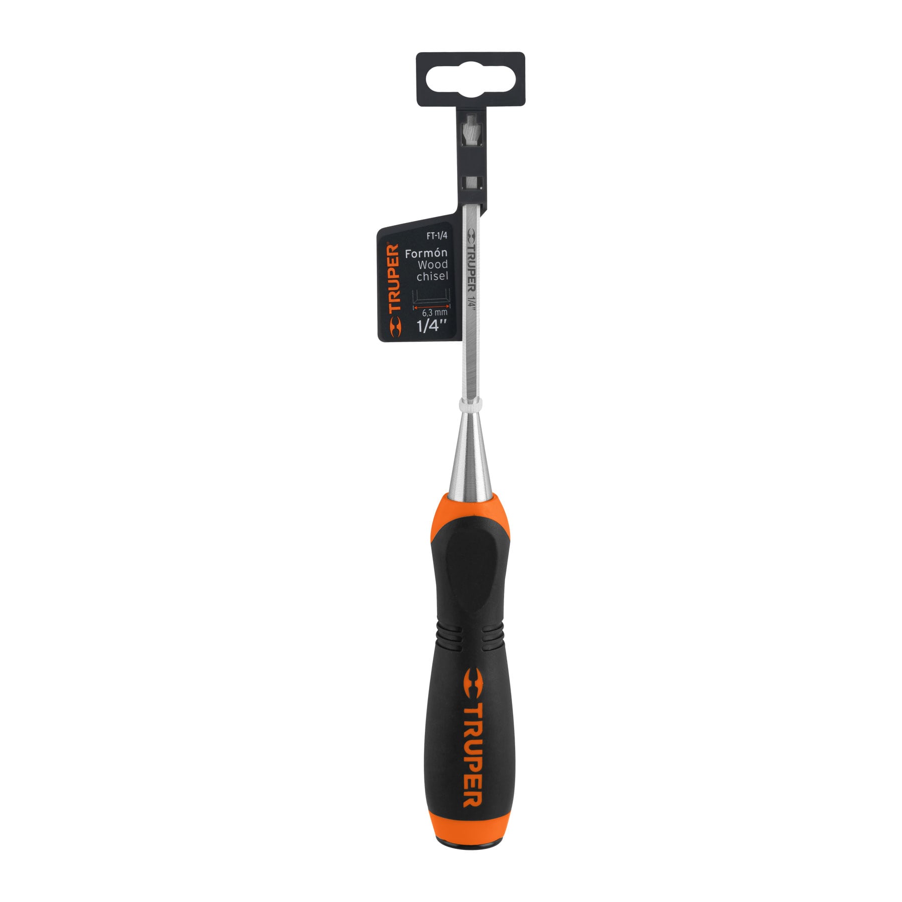 Formon para Madera Mango Comfort Grip Truper 1/4"