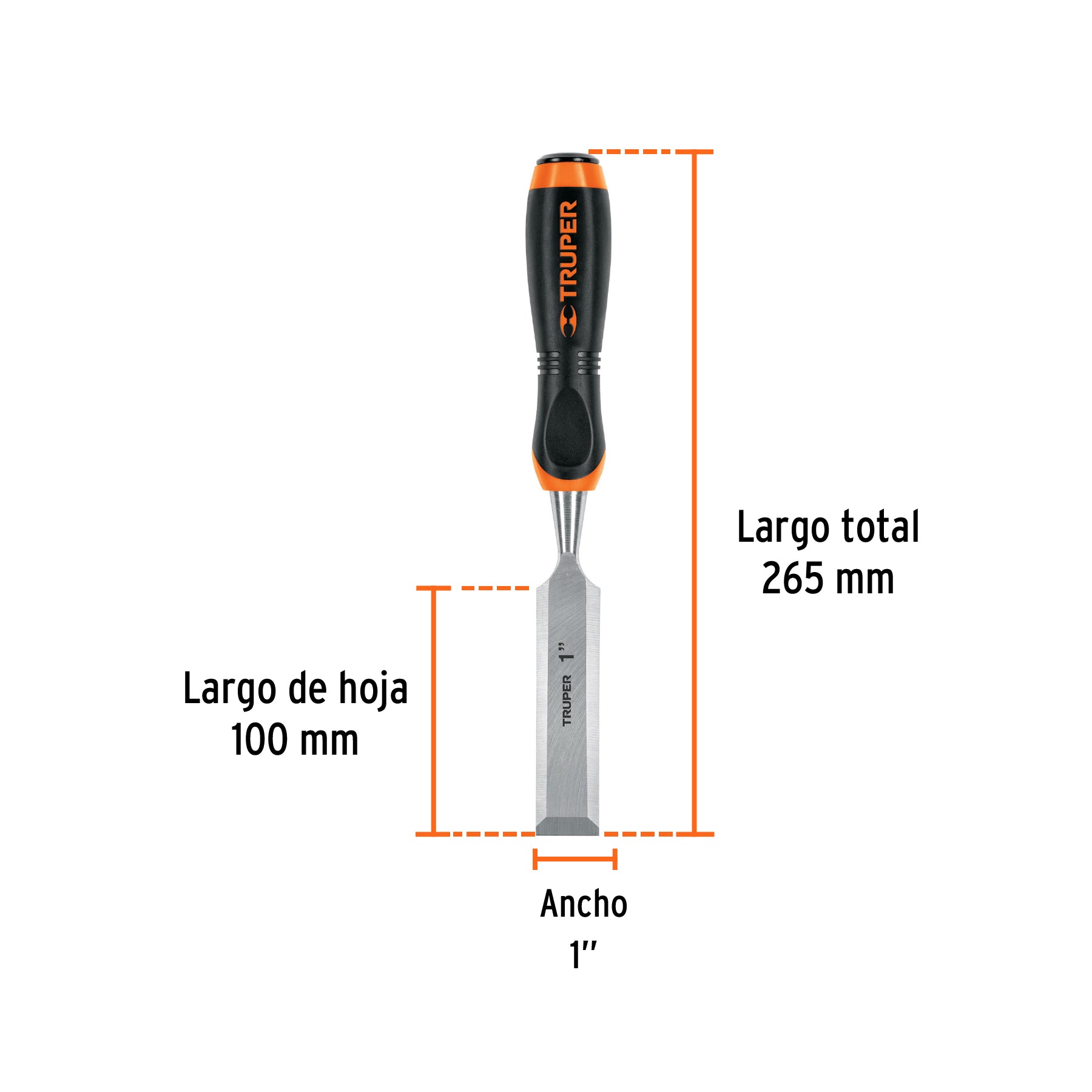 Formon para Madera Mango Comfort Grip Truper 1"