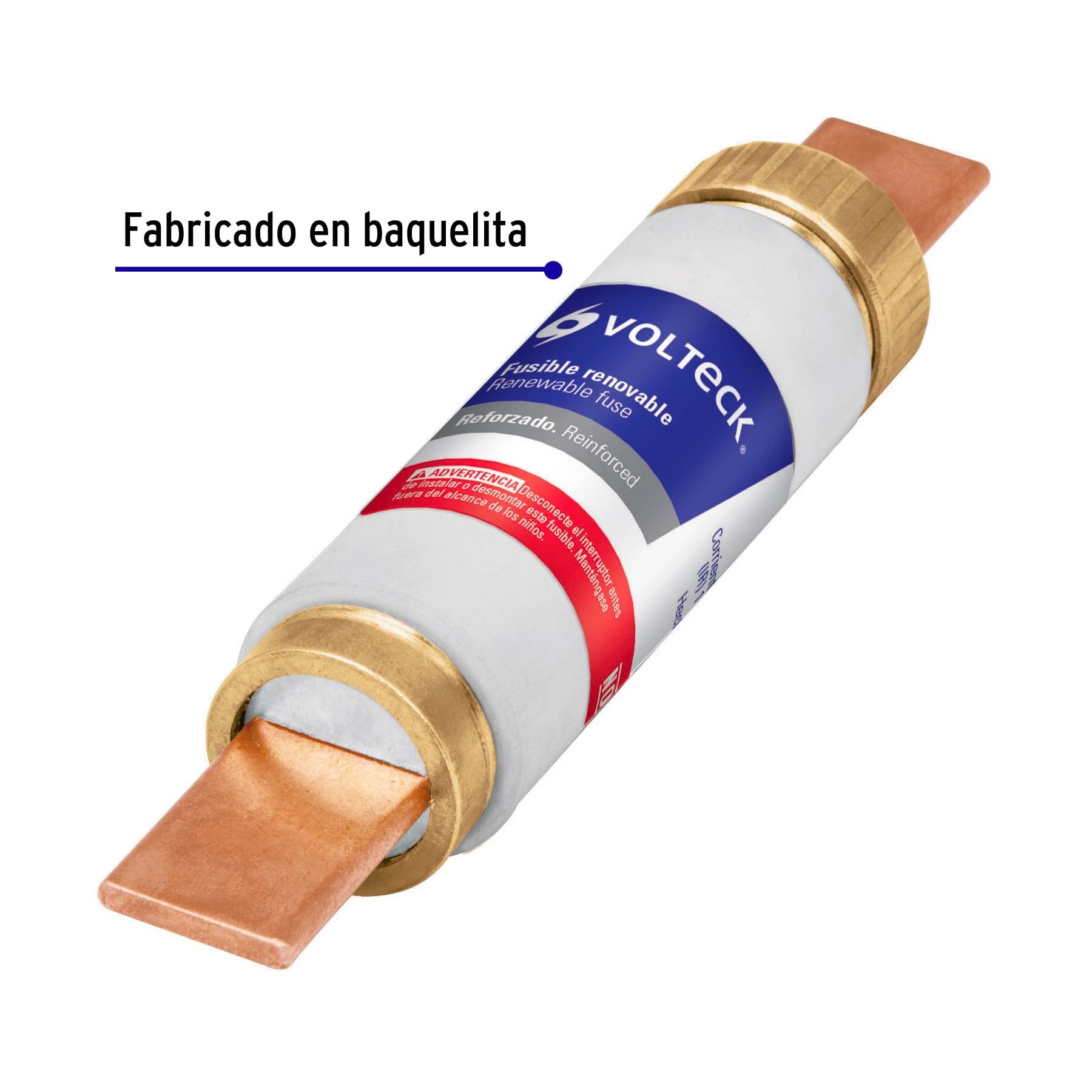 Fusible 100 Amperes 250 V Reforzado Volteck