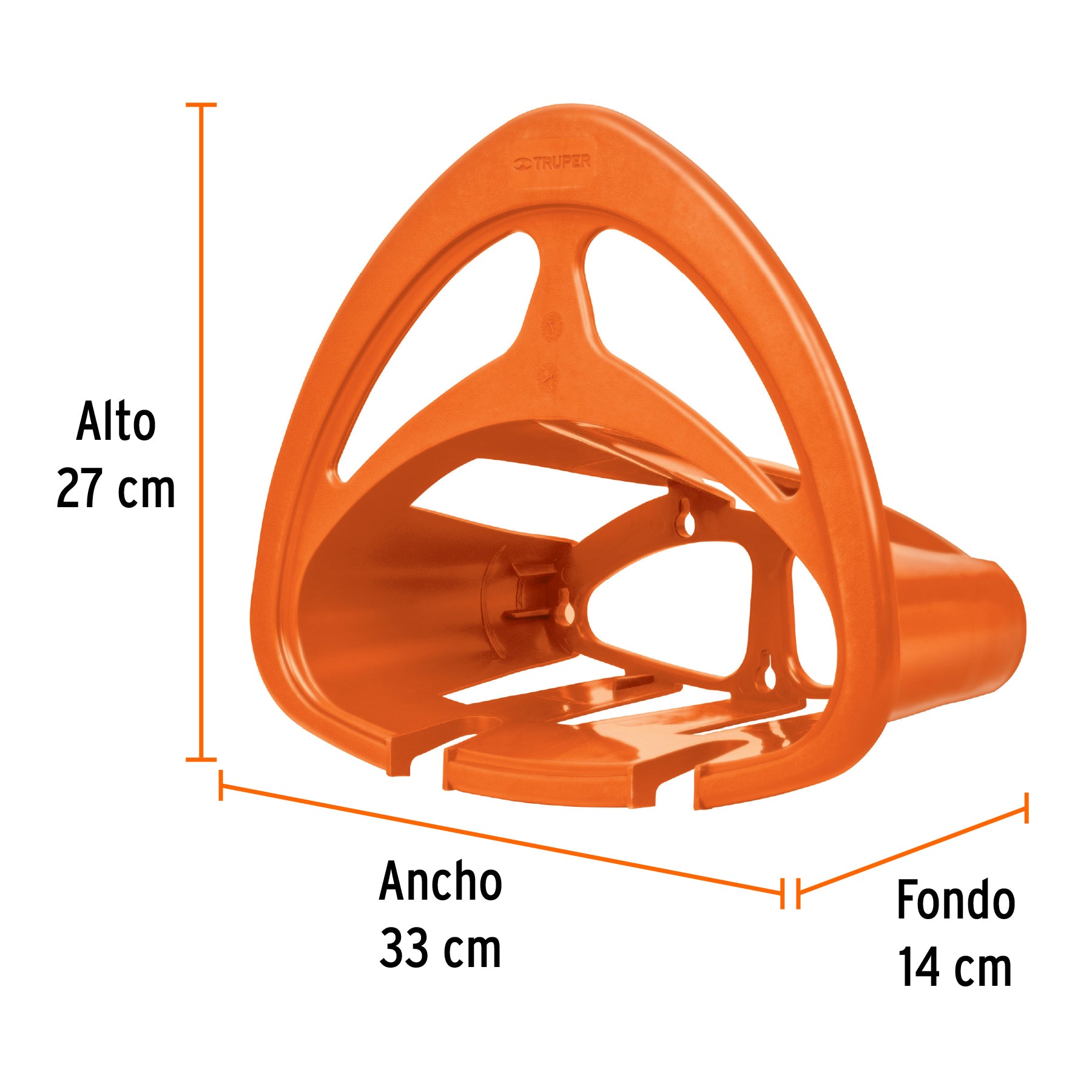 Portamanguera de Plastico TRUPER Naranja