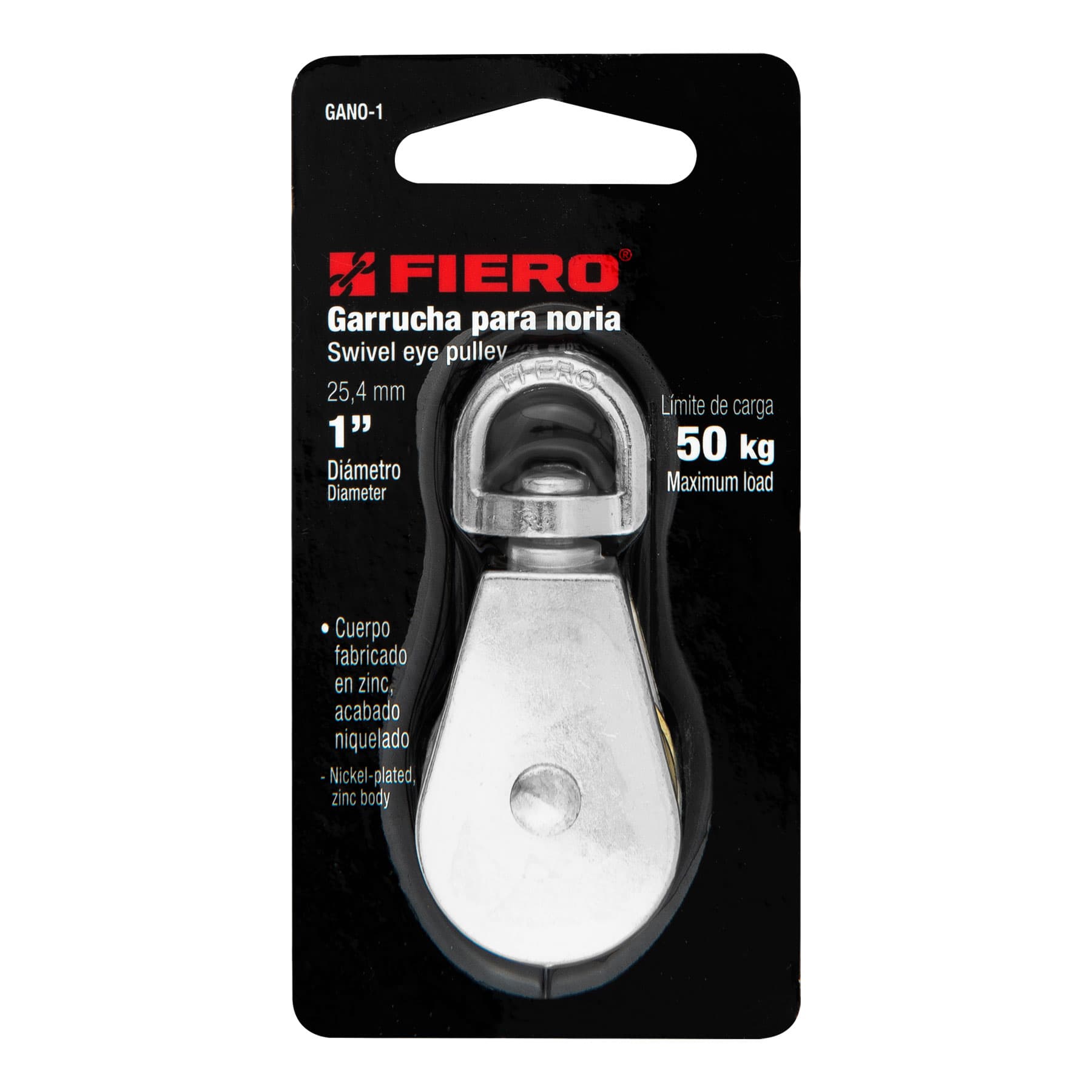 Garrucha Metalica Fiero 1"