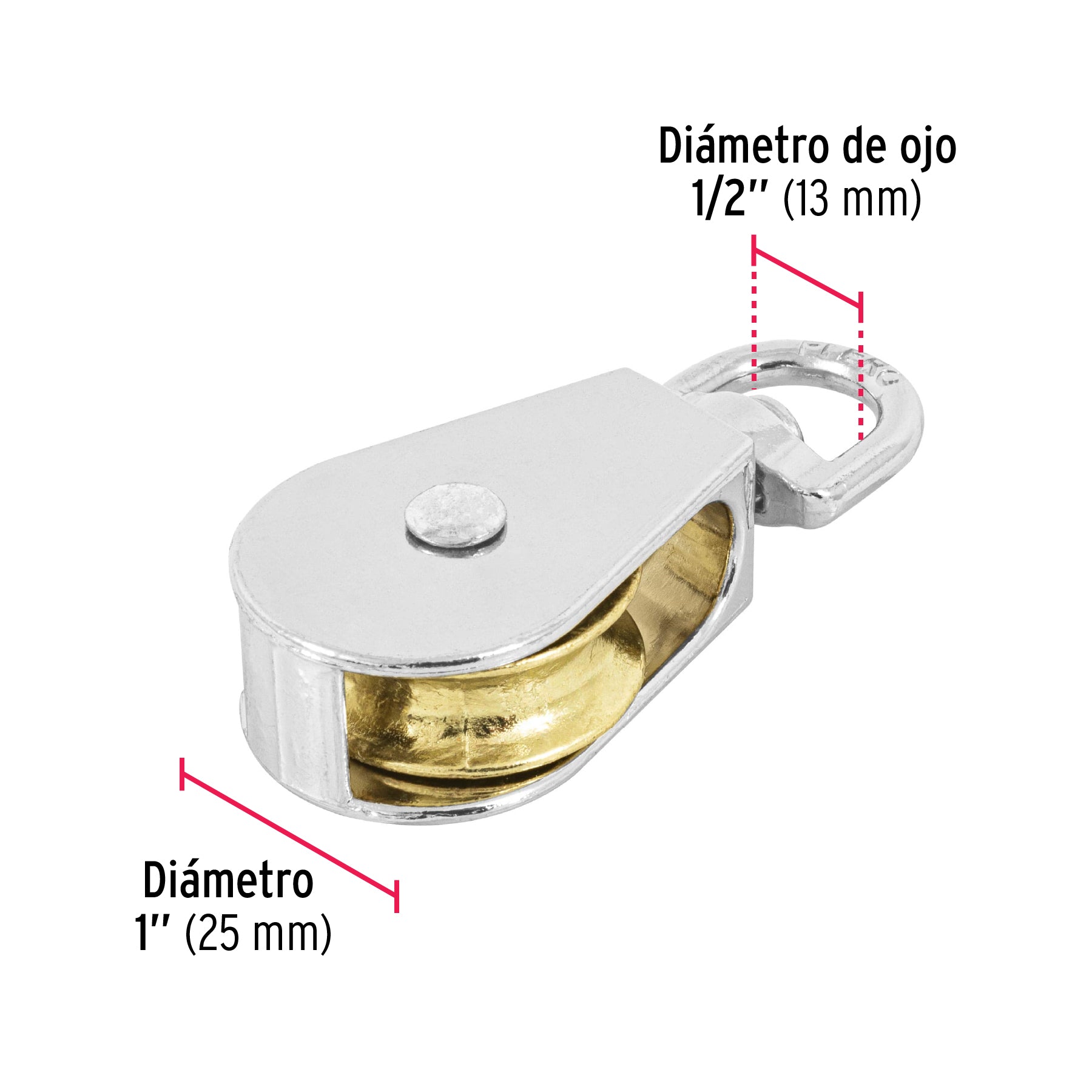Garrucha Metalica Fiero 1"