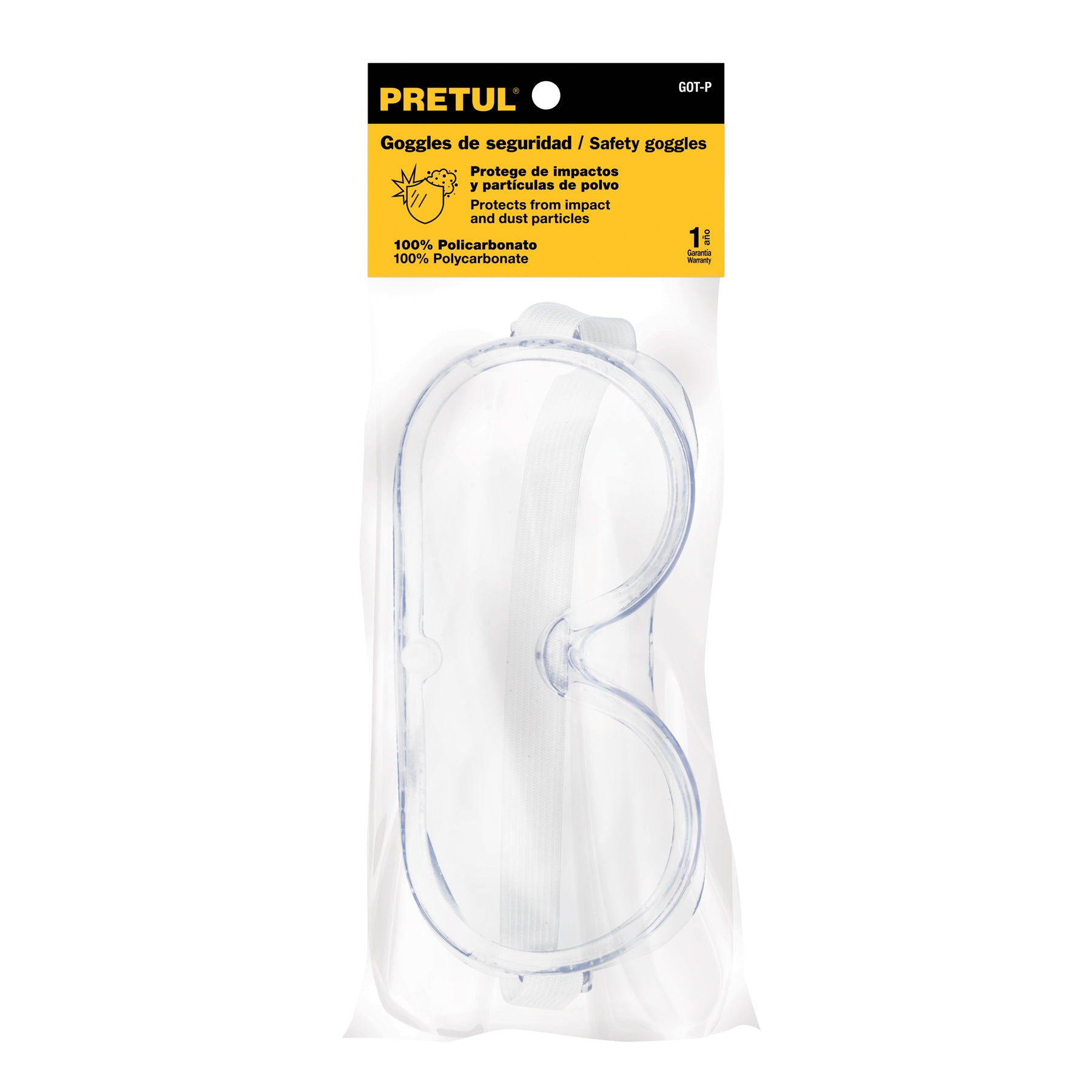 Goggles de Seguridad Transparentes Pretul