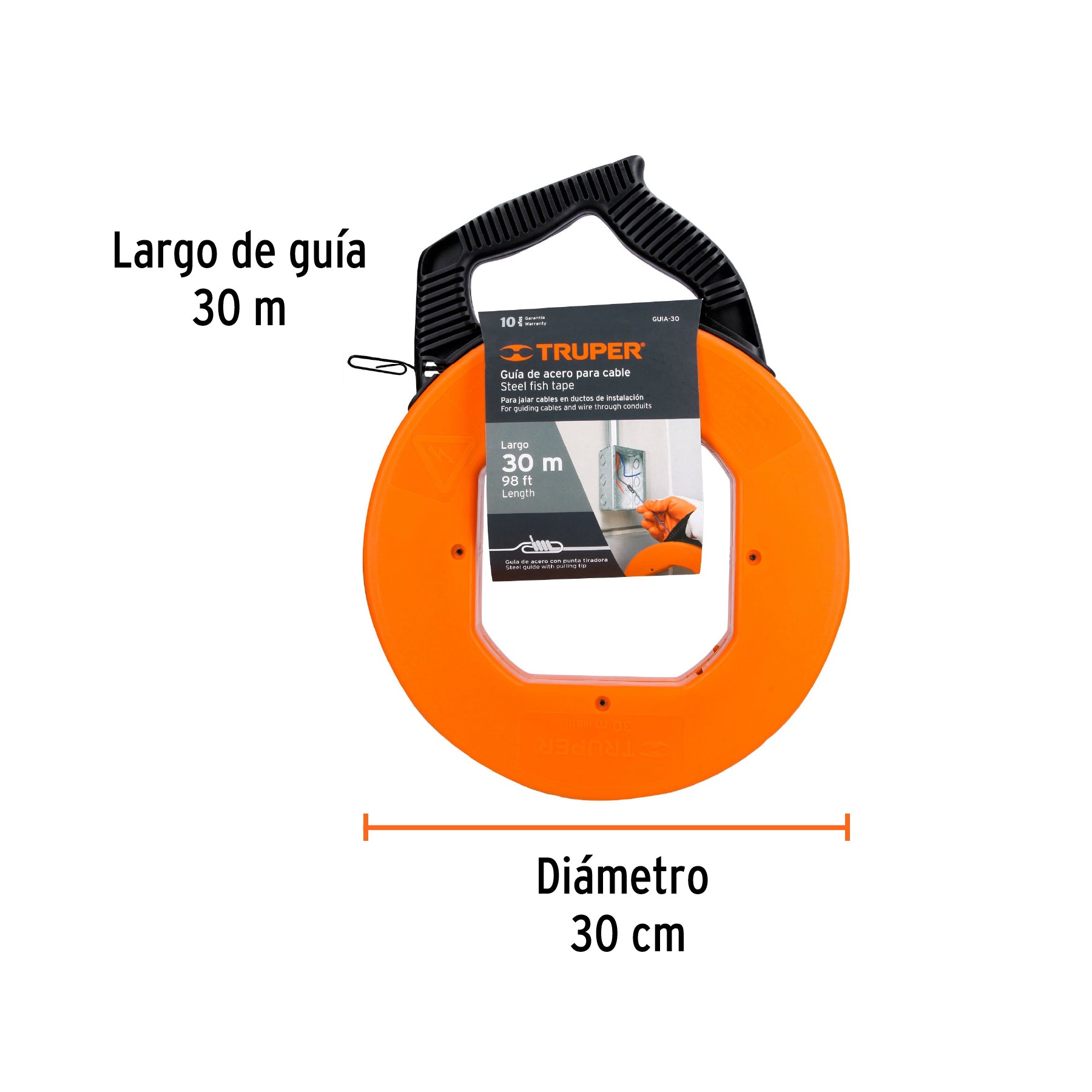 Guia para Luz de Acero 30 Metros Truper
