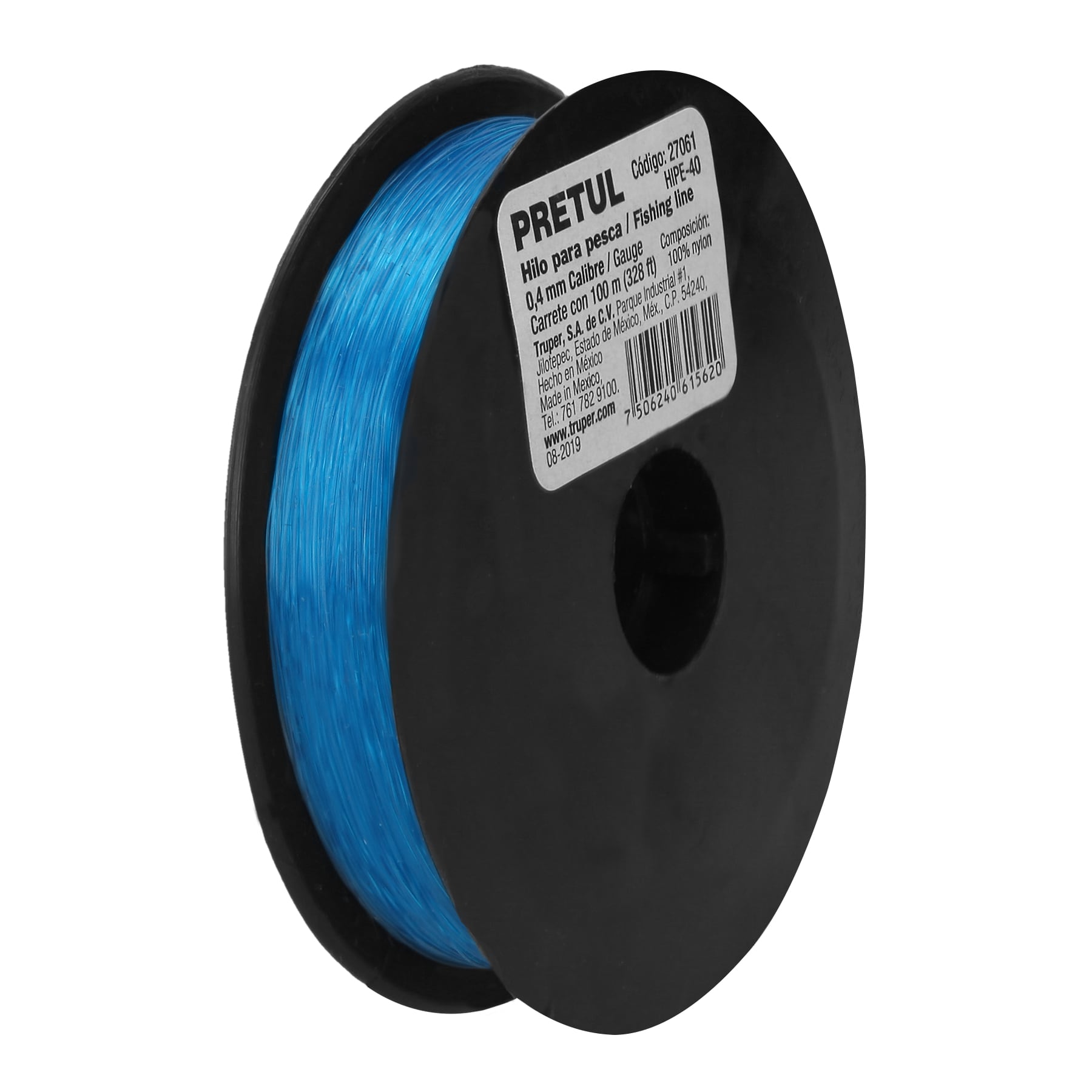 Hilo para Pesca Azul Rollo 100 Metros Calibre 0.40 mm Pretul