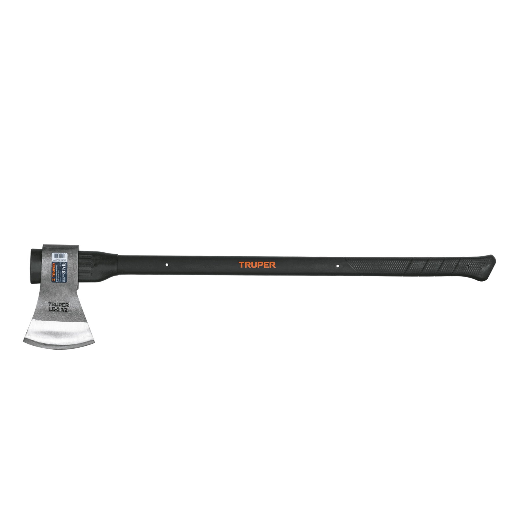 Hacha Labor Entera Mango Fibra de Vidrio 36" Truper 3-1/2 Lb