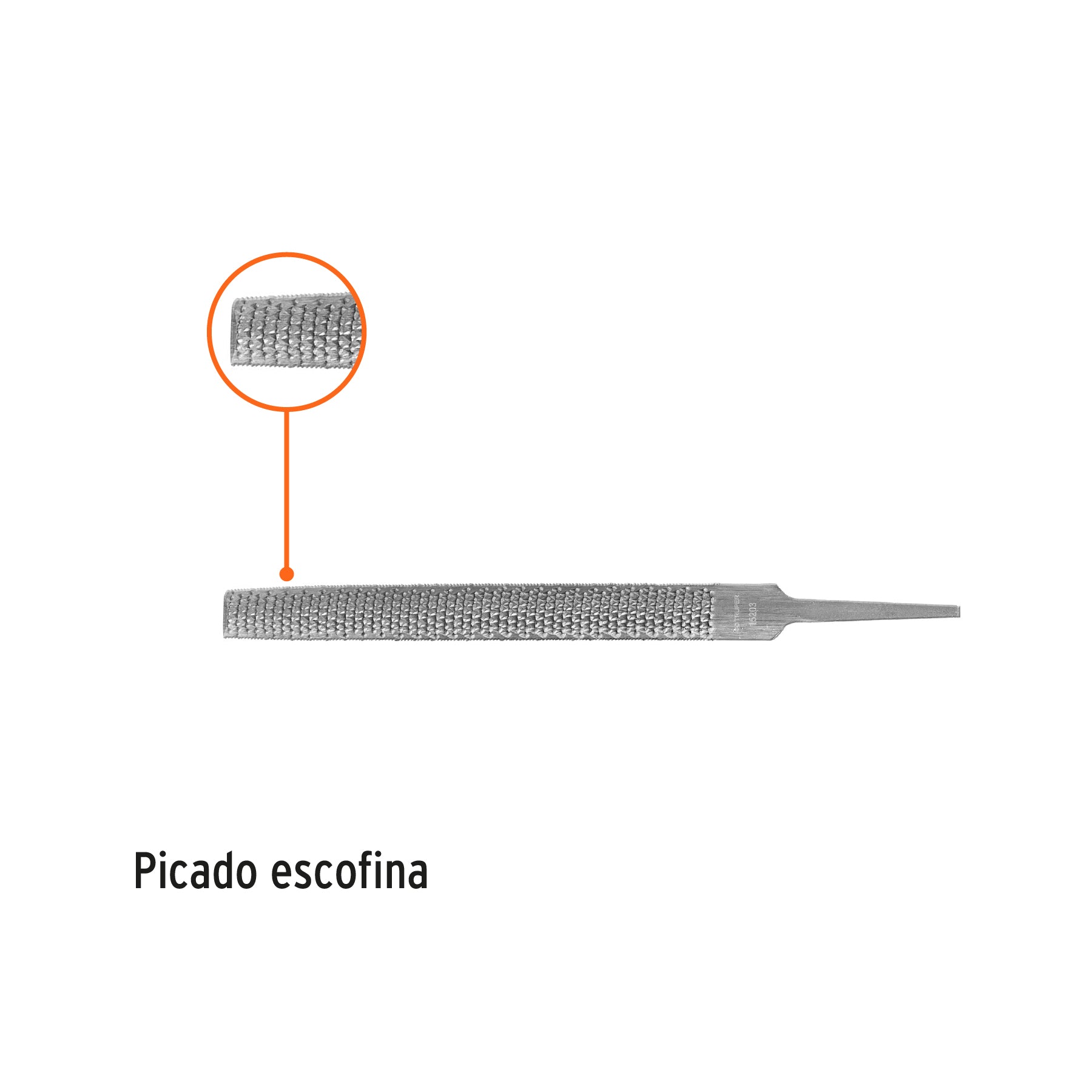 Lima Media Caña Escofina Truper 6"