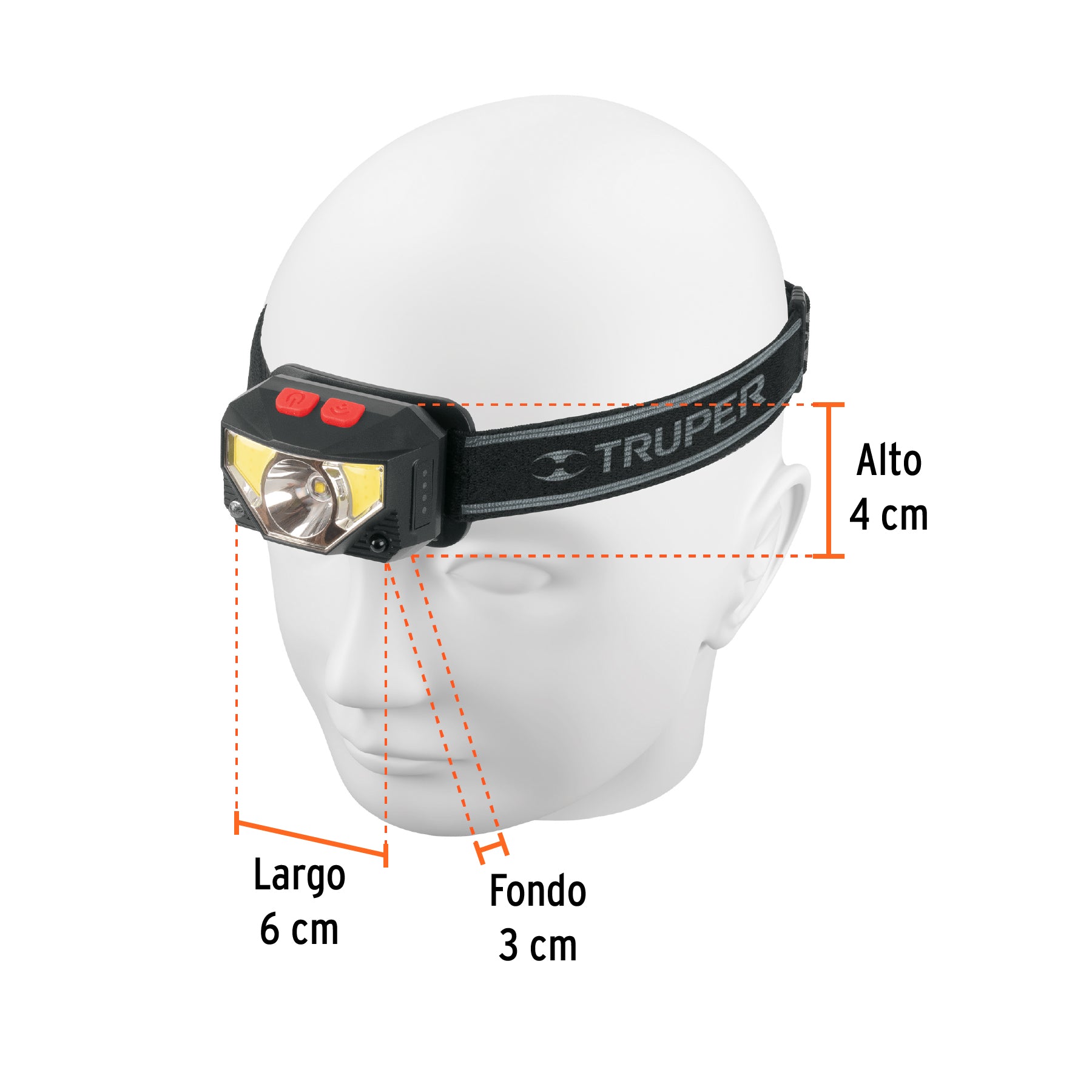 Linterna de Minero Recargable 270 Lumenes Truper