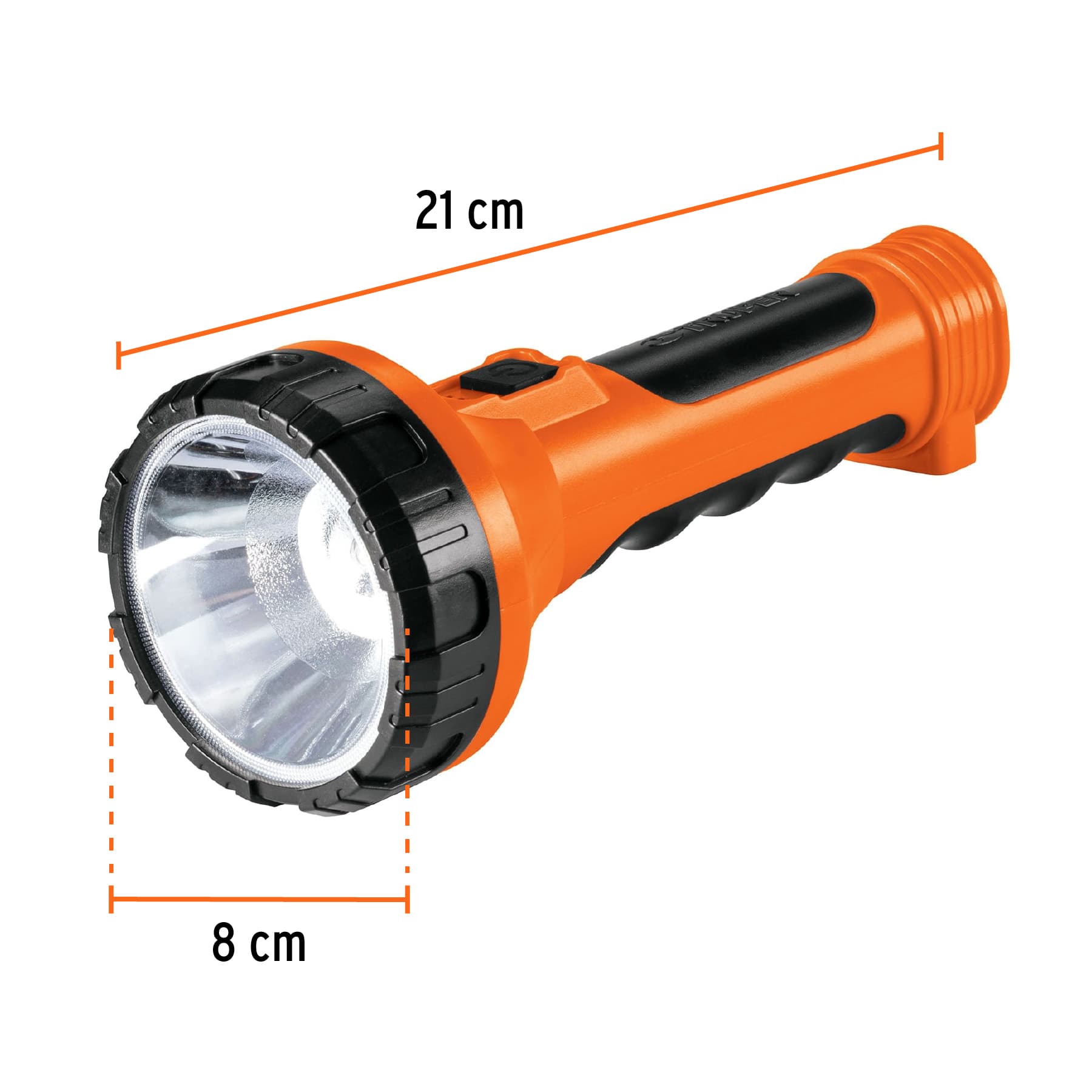 Linterna LED Plastica Recargable 200 lm Truper