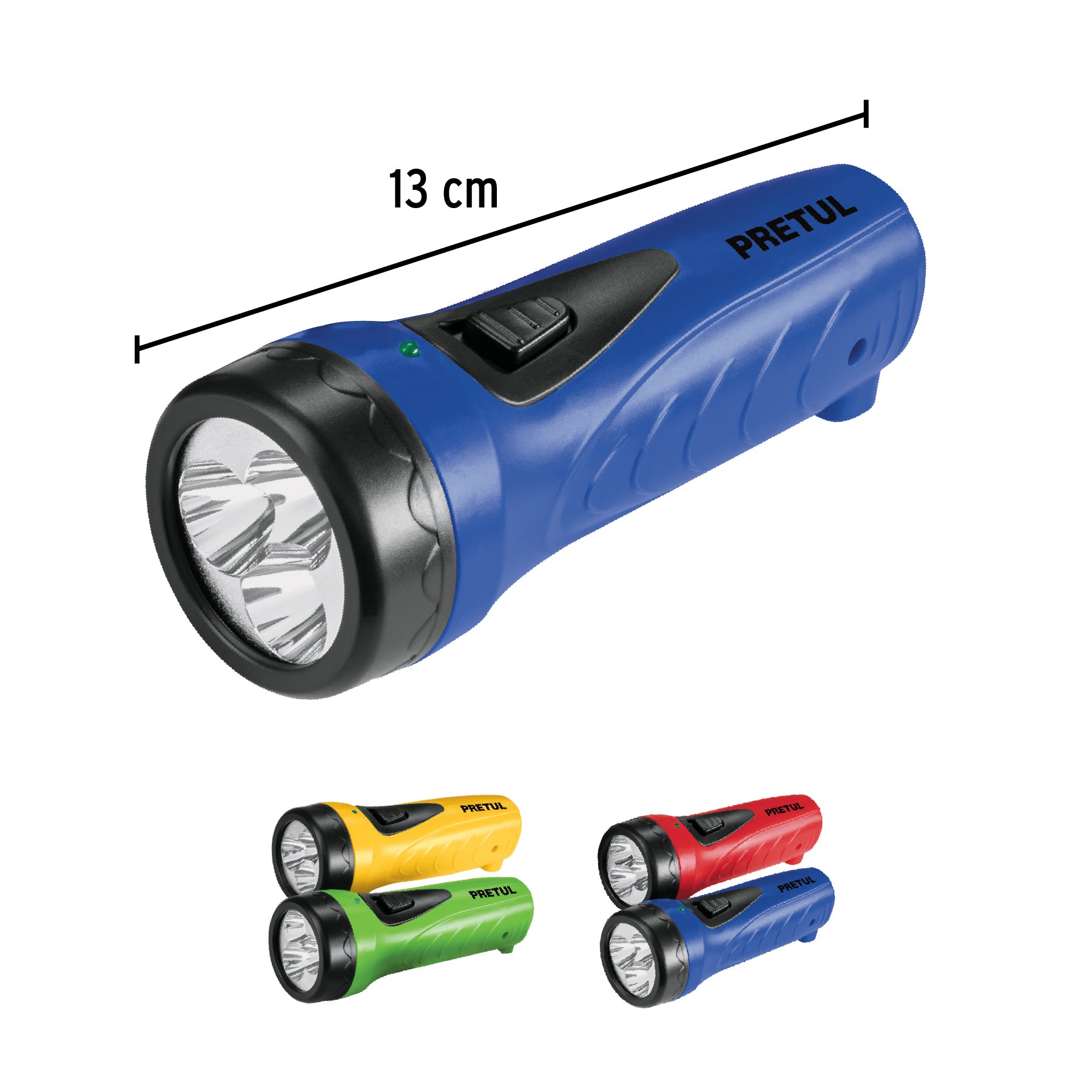 Linterna LED Plastica Recargable 10 lm Pretul