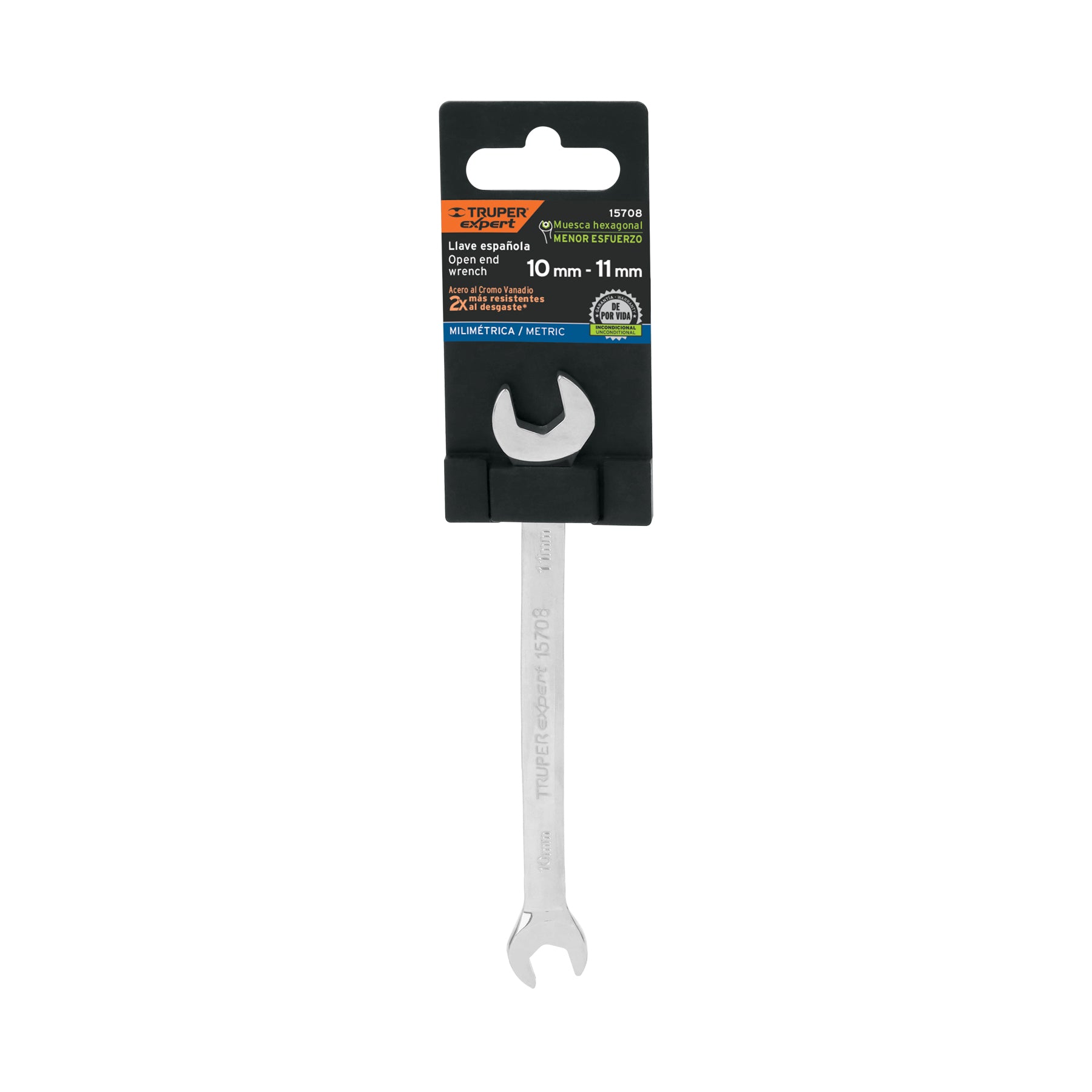 Llave Española Milimetrica Truper Expert 10 mm - 11 mm