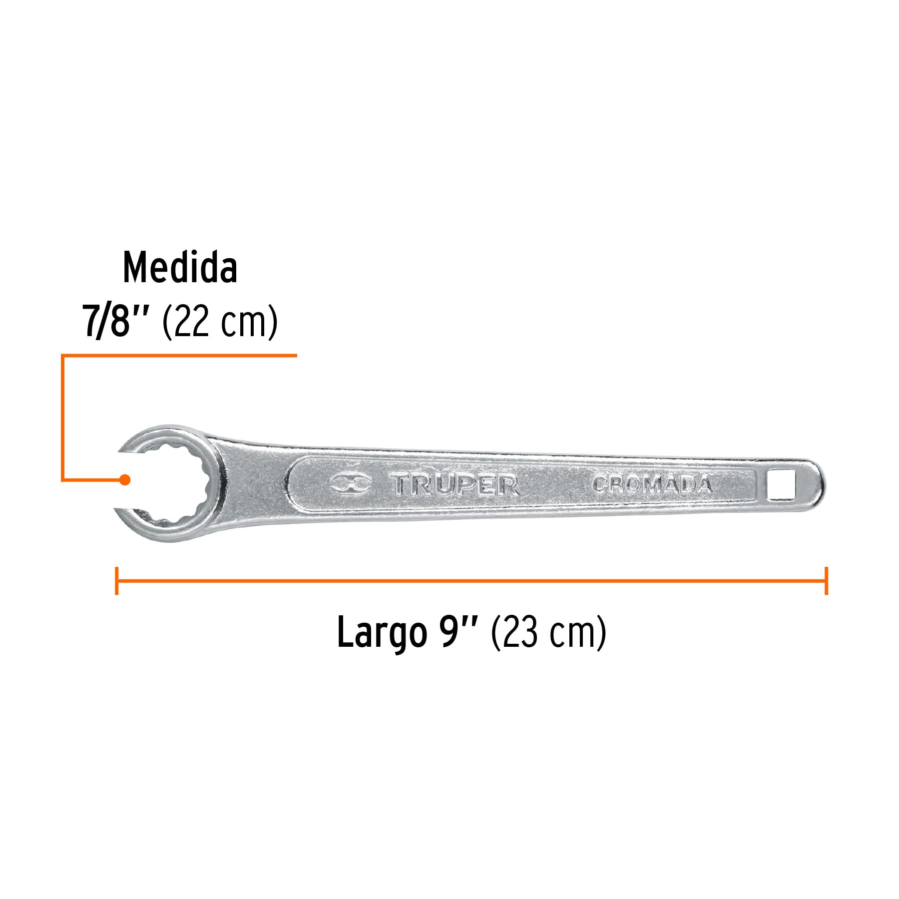 Llave para Tanque de Gas 7/8" Truper