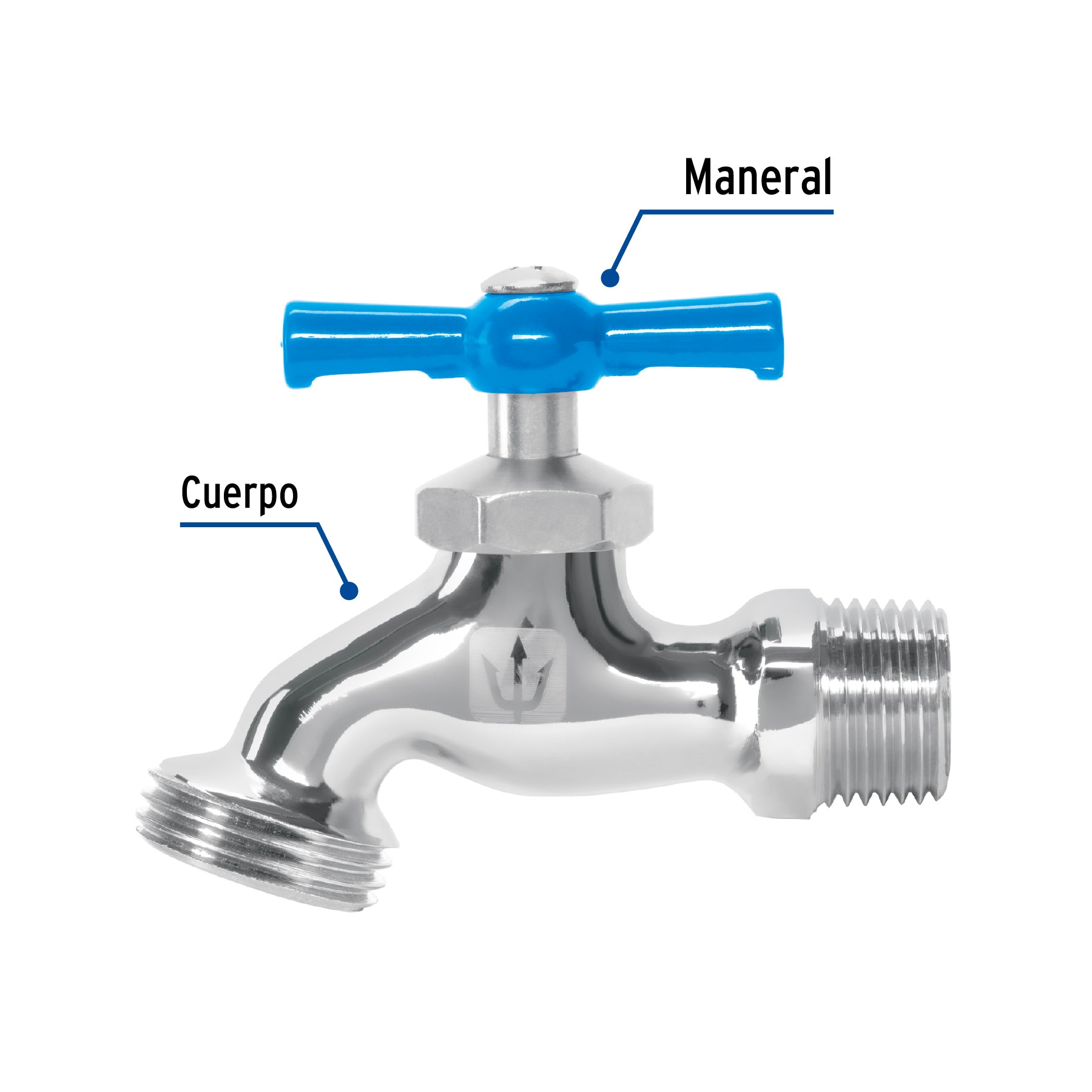 Llave de Nariz para Manguera 1/2" Cromada Foset