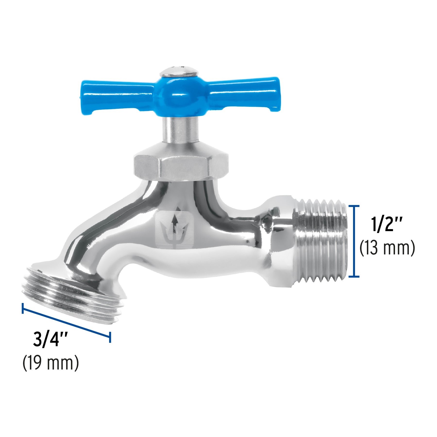 Llave de Nariz para Manguera 1/2" Cromada Foset