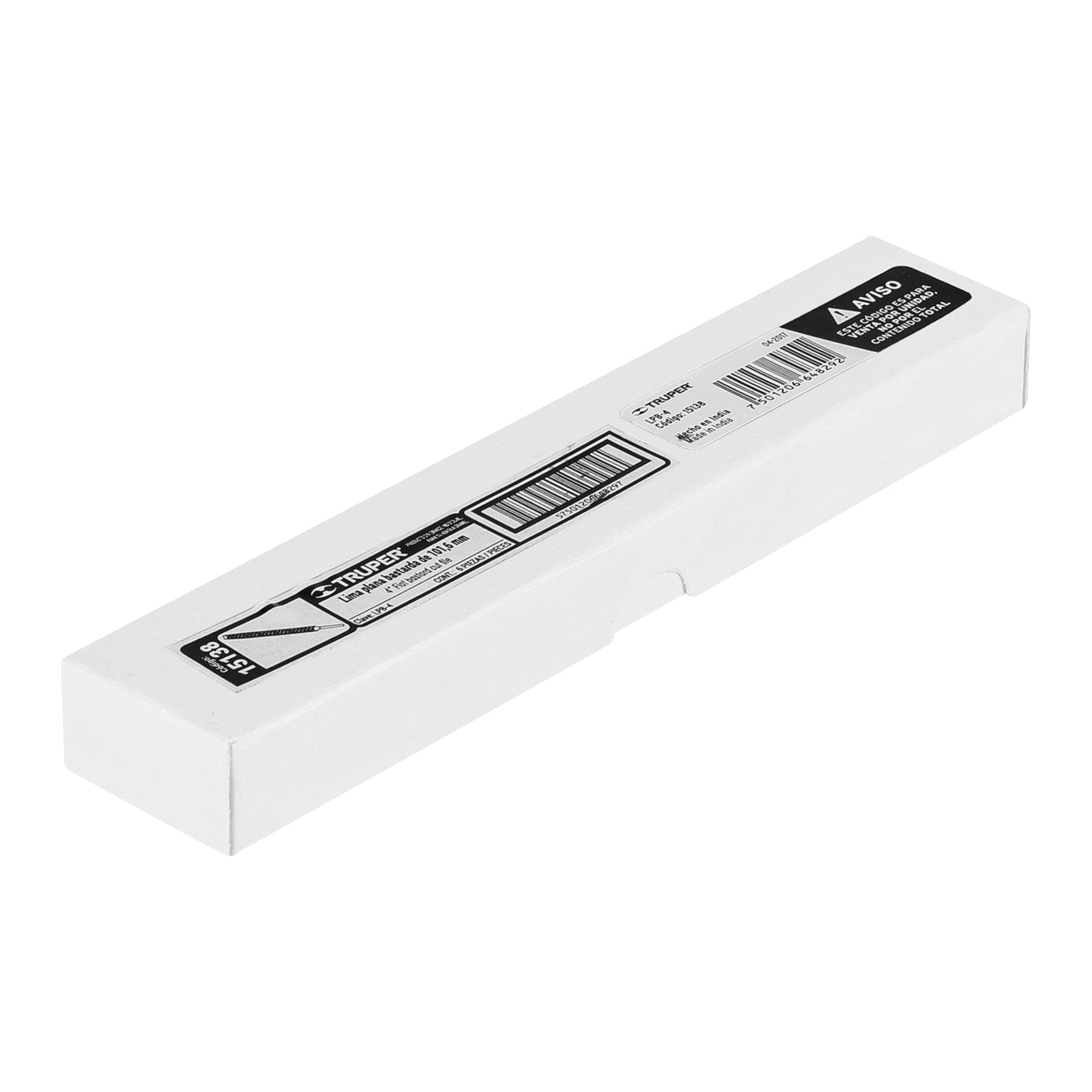 Lima Plana Bastarda Truper 4"