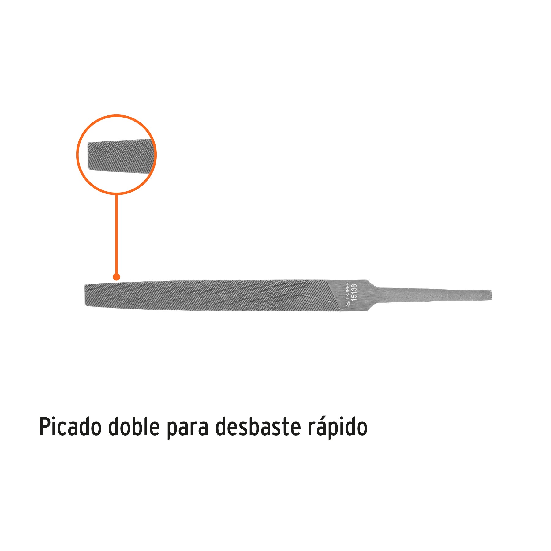 Lima Plana Bastarda Truper 4"
