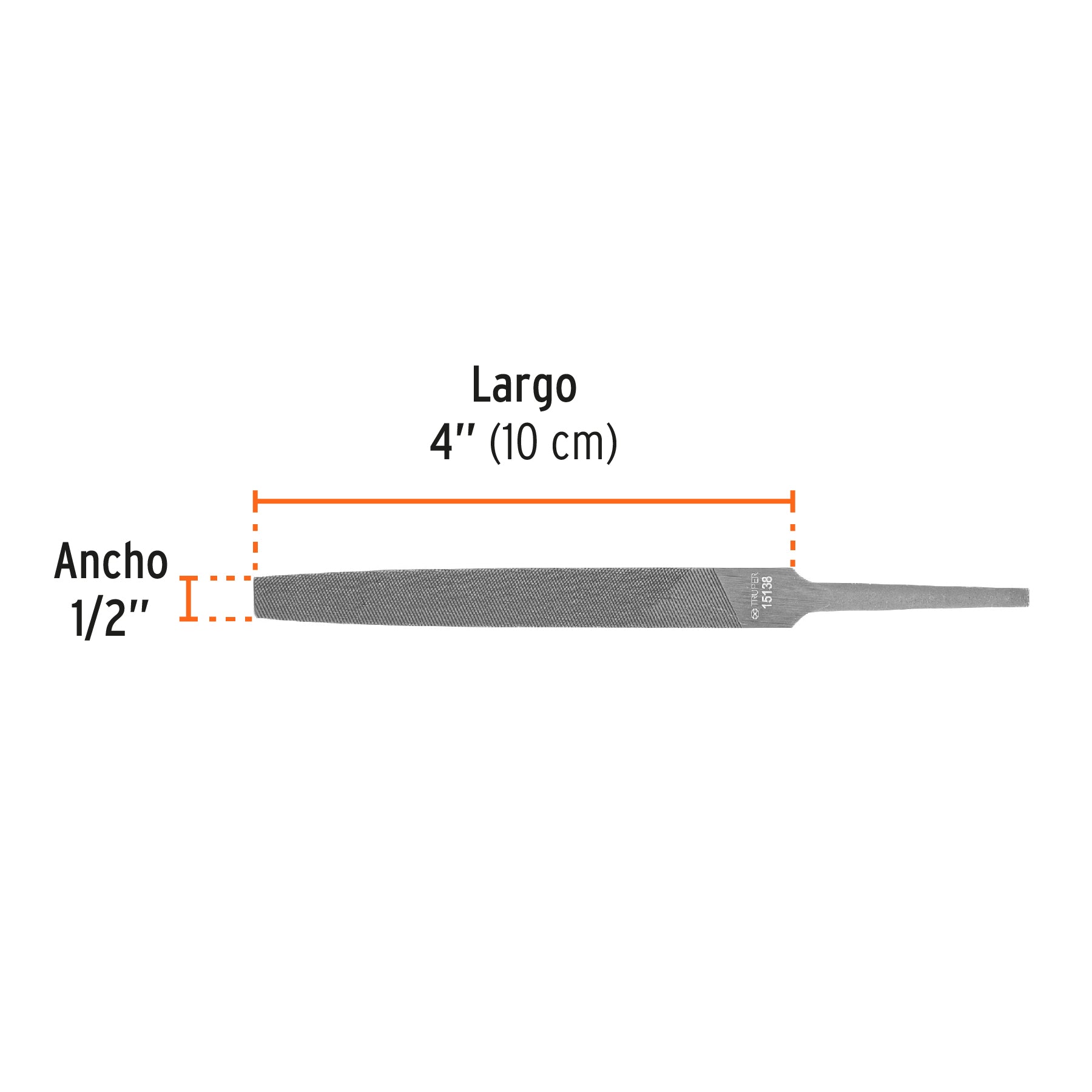 Lima Plana Bastarda Truper 4"