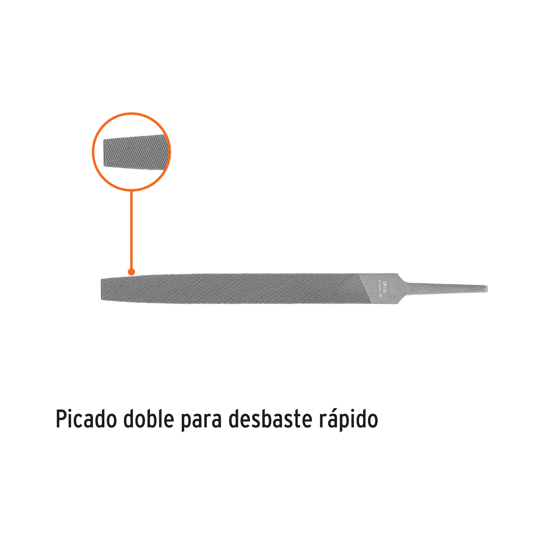 Lima Plana Bastarda Truper 6"
