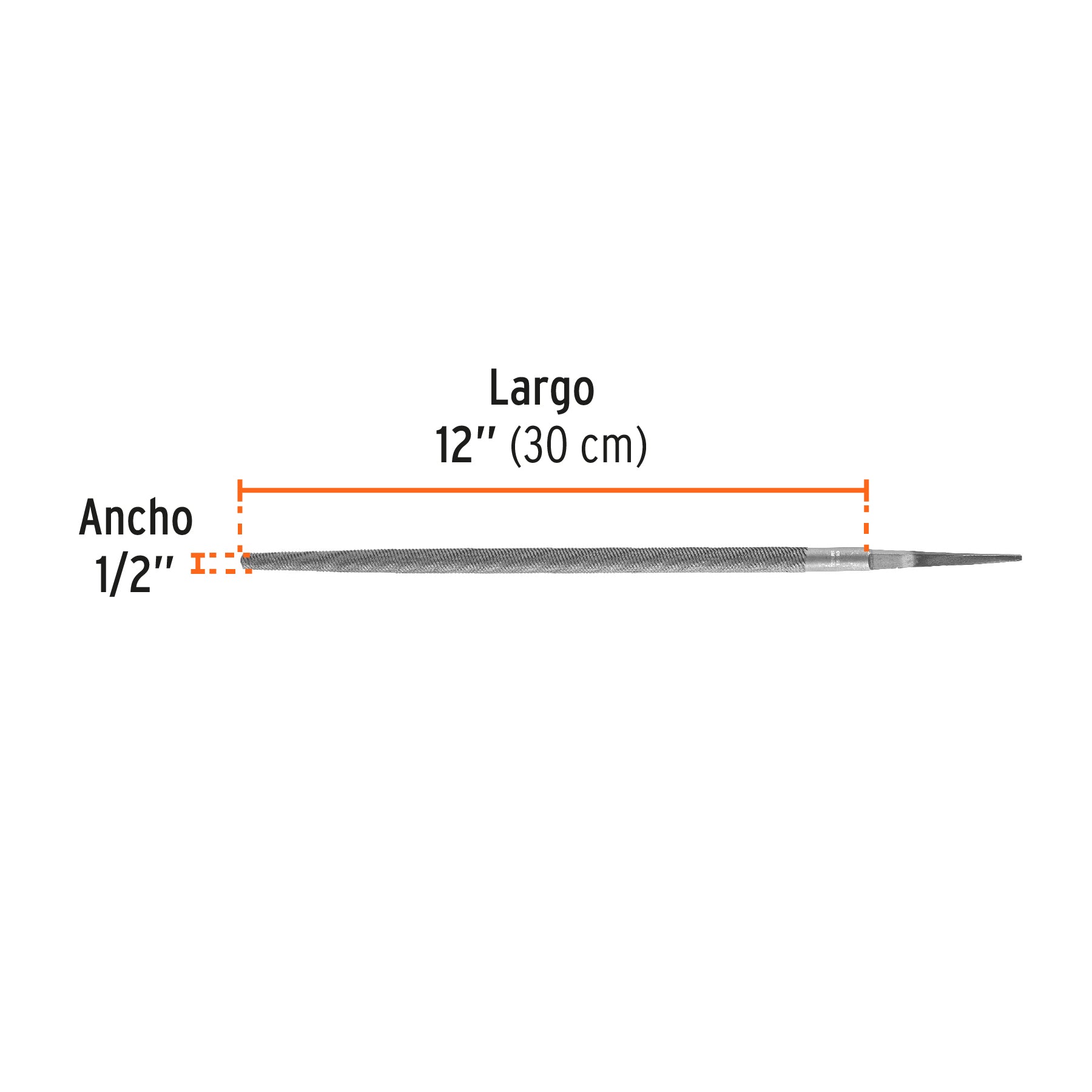 Lima Redonda Bastarda Truper 12"