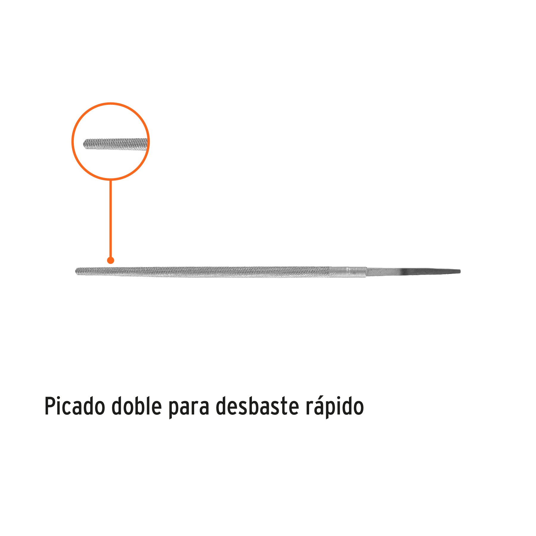 Lima Redonda Bastarda Truper 6"