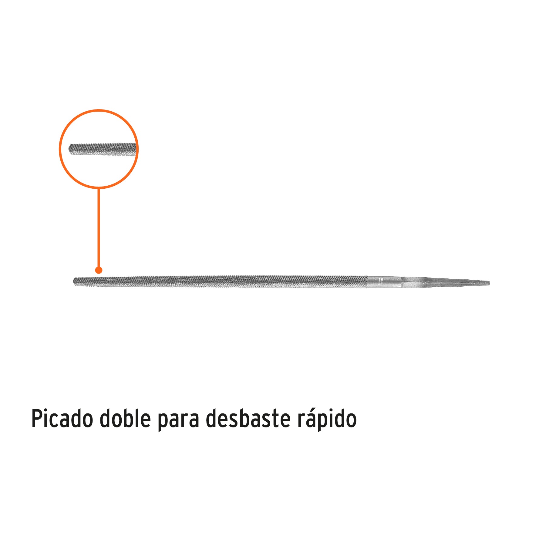Lima Redonda Bastarda Truper 8"