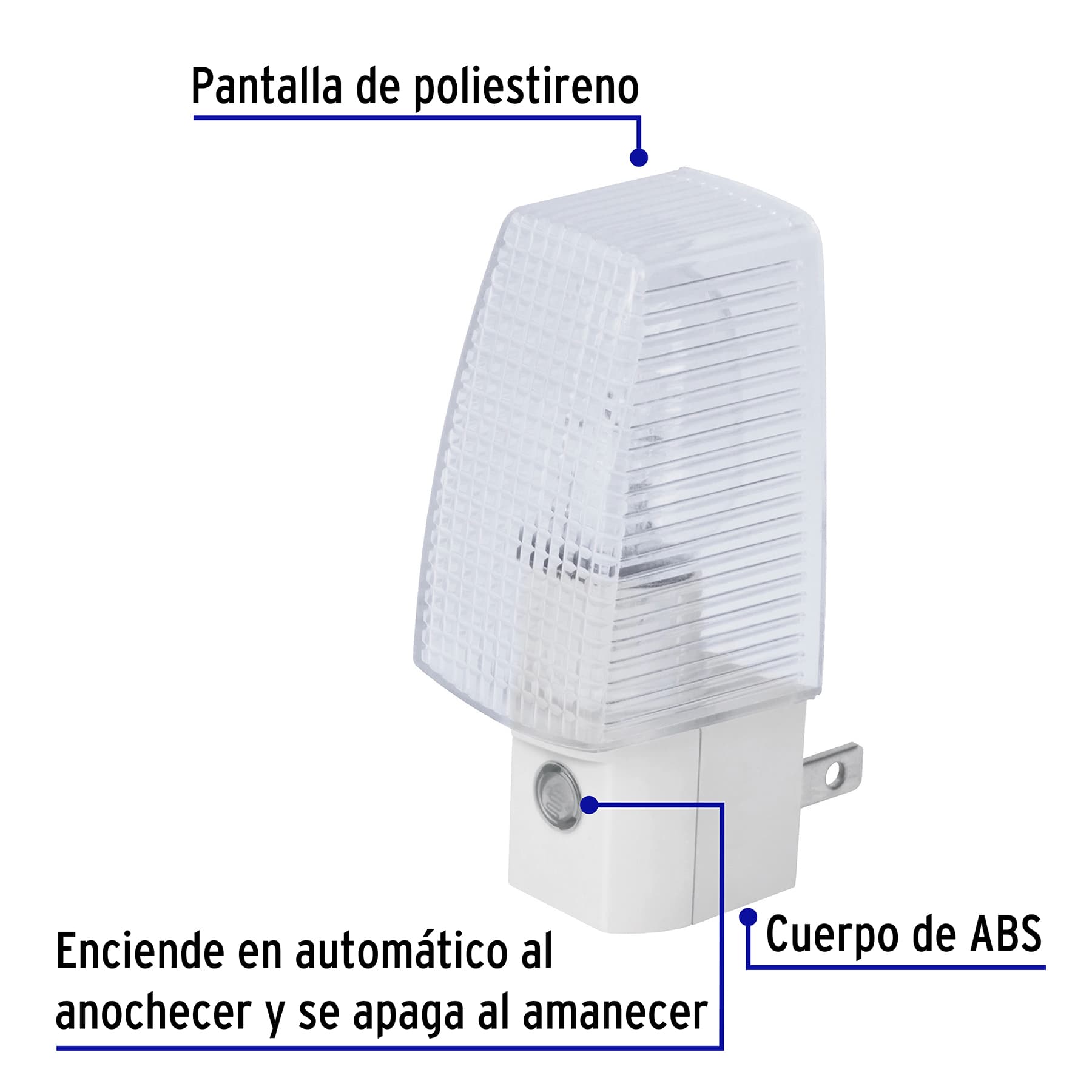 Luz de Noche con Sensor de Luz Volteck