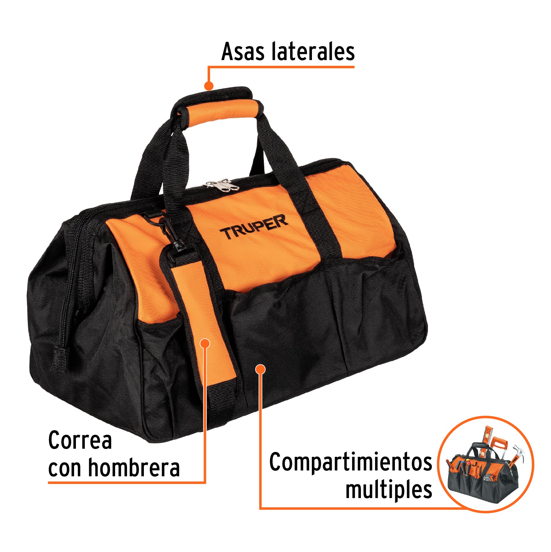 Maleta Portaherramientas de 18" Truper