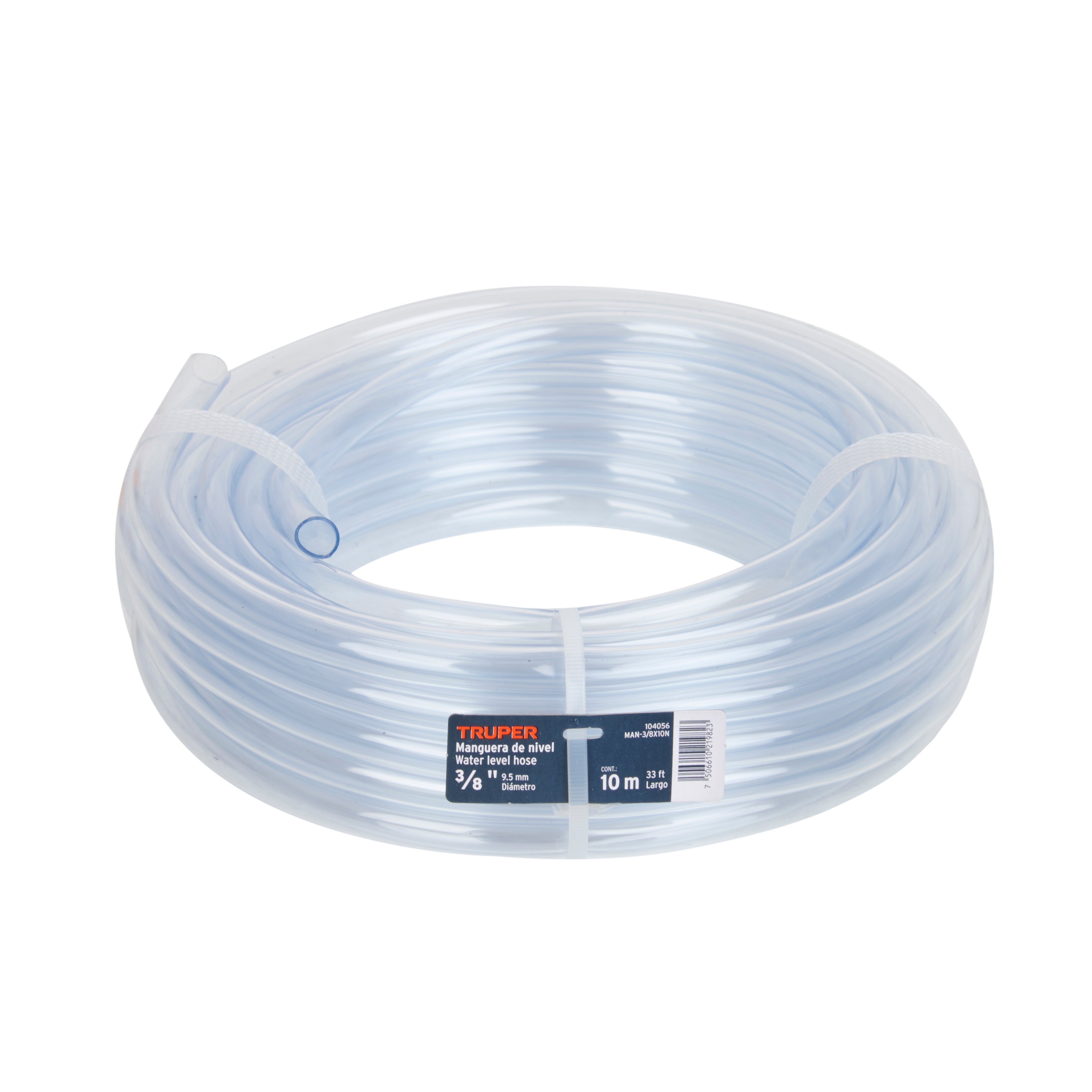 Manguera Transparente de Nivel Truper 3/8" (9.5 mm) Rollo 10 Metros
