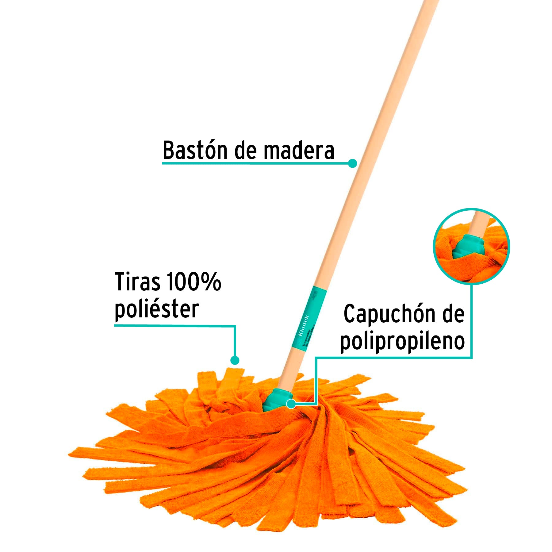 Trapeador de Microfibra Tipo Toalla Klintek