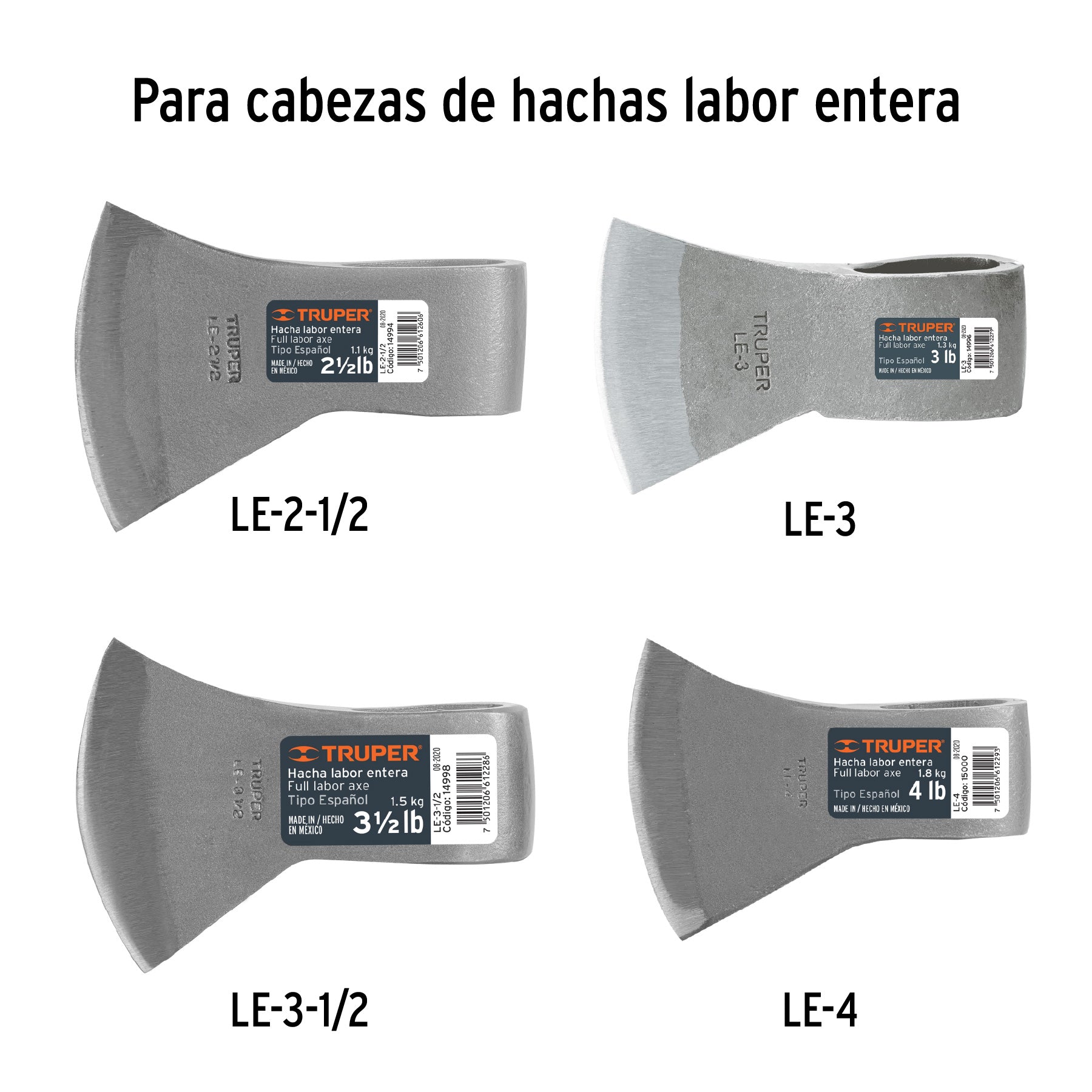 Mango para Hacha Media Labor y Labor Entera 36" Truper