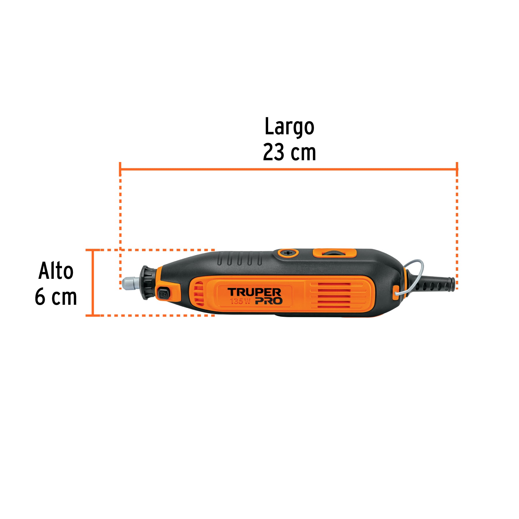 Moto Tool 135 Watts con Estuche TRUPER PRO