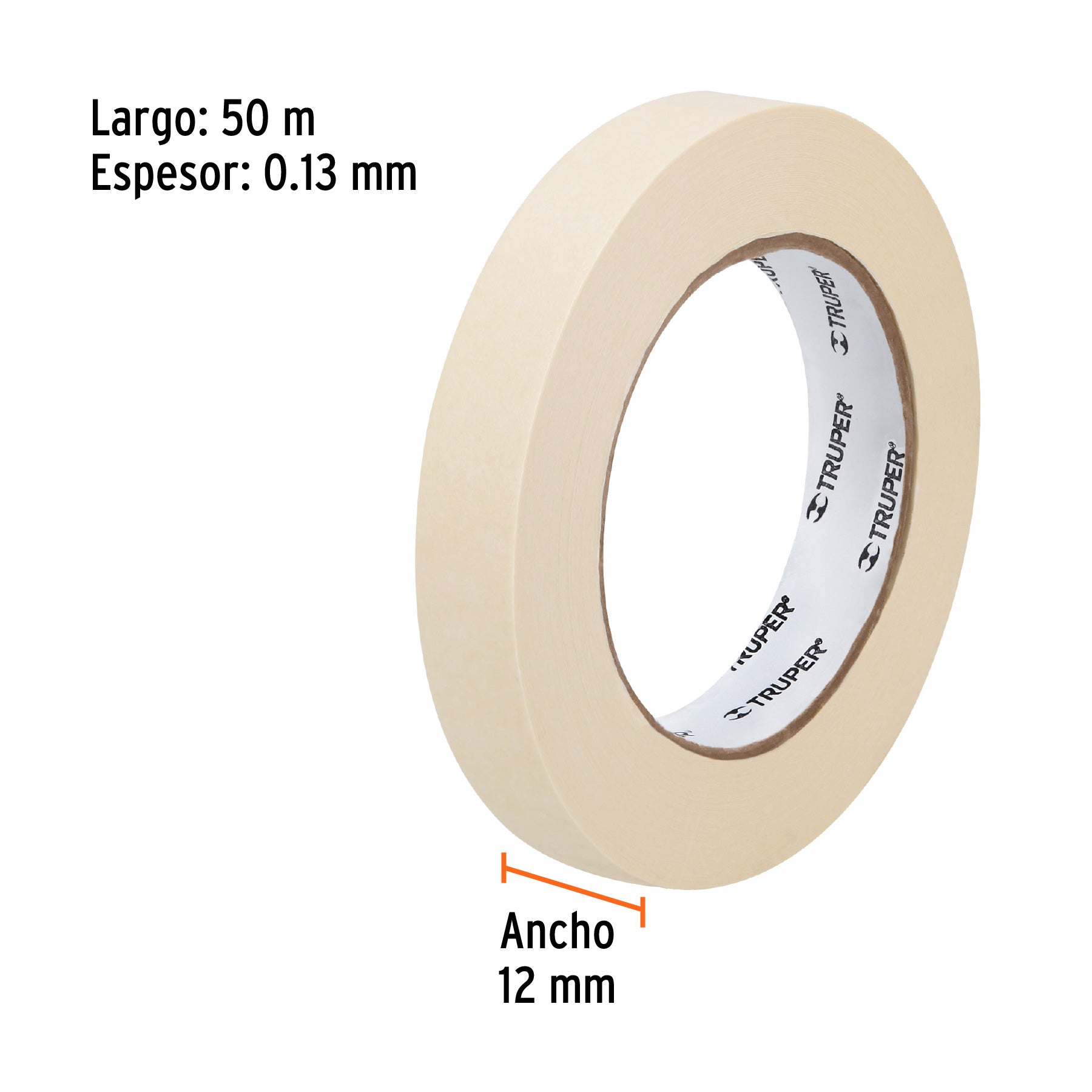 Masking Tape Uso General TRUPER 18 mm X 50 mts