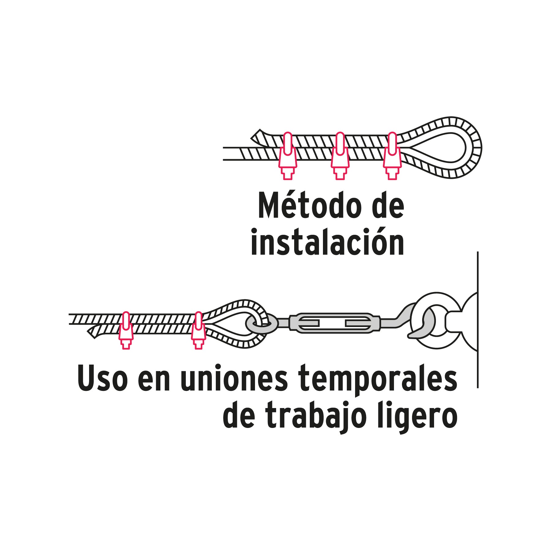 Nudos (Perros) para Cable Fiero 5/16" (8 mm) por Pieza