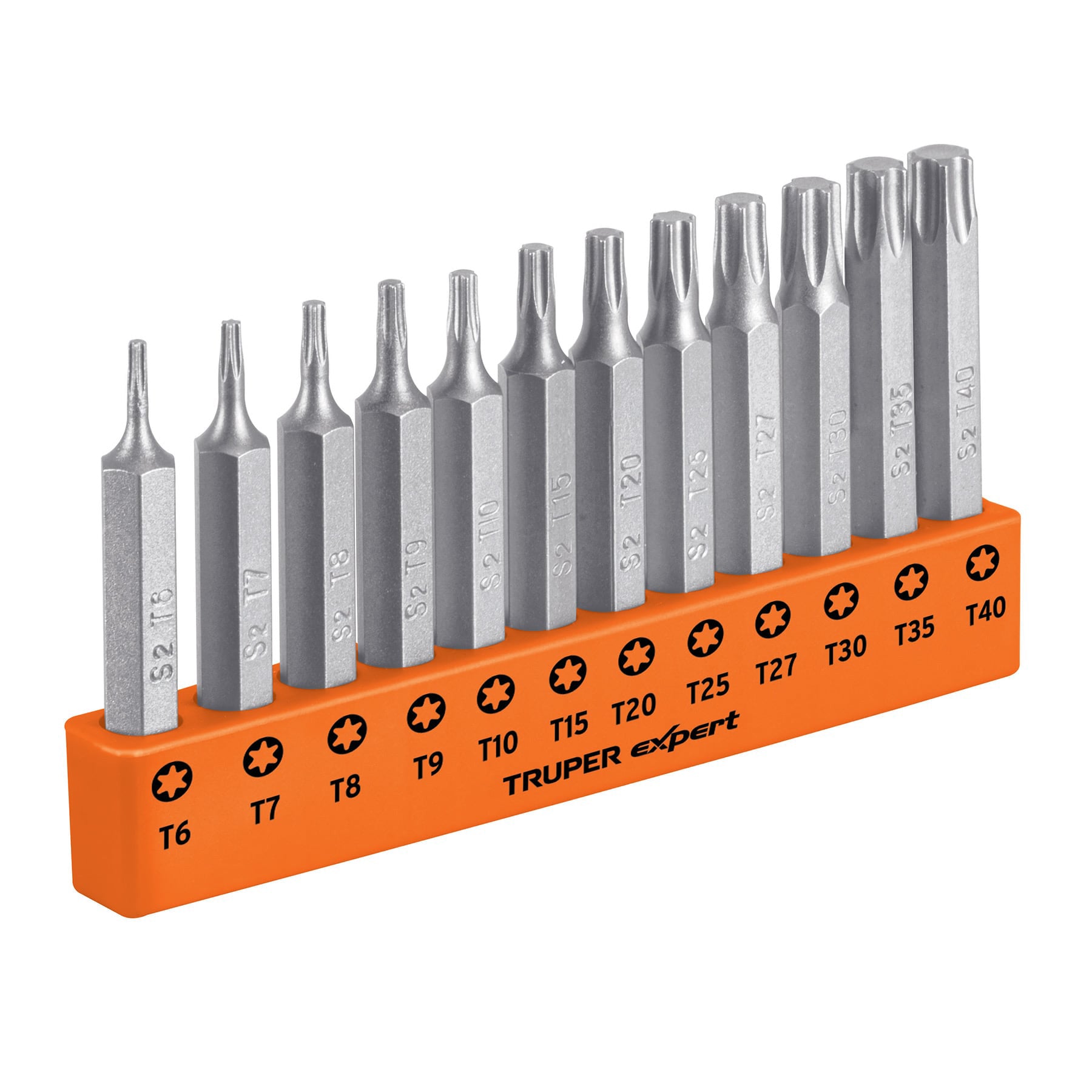 Juego de 12 Puntas Torx Largo 2" Truper Expert