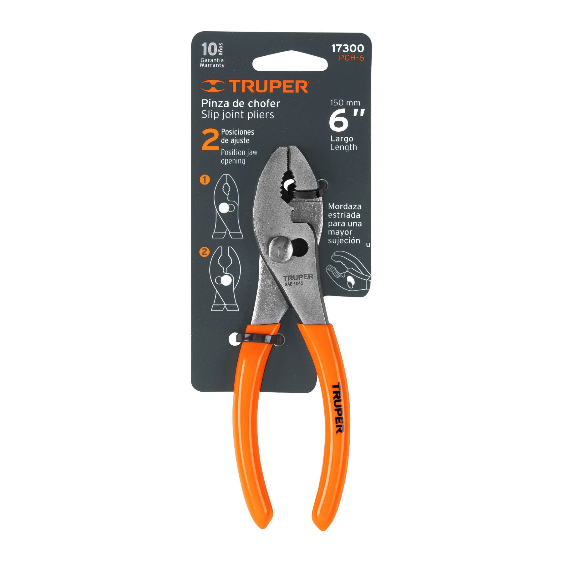 Pinzas de Chofer Mango de PVC Truper 6"