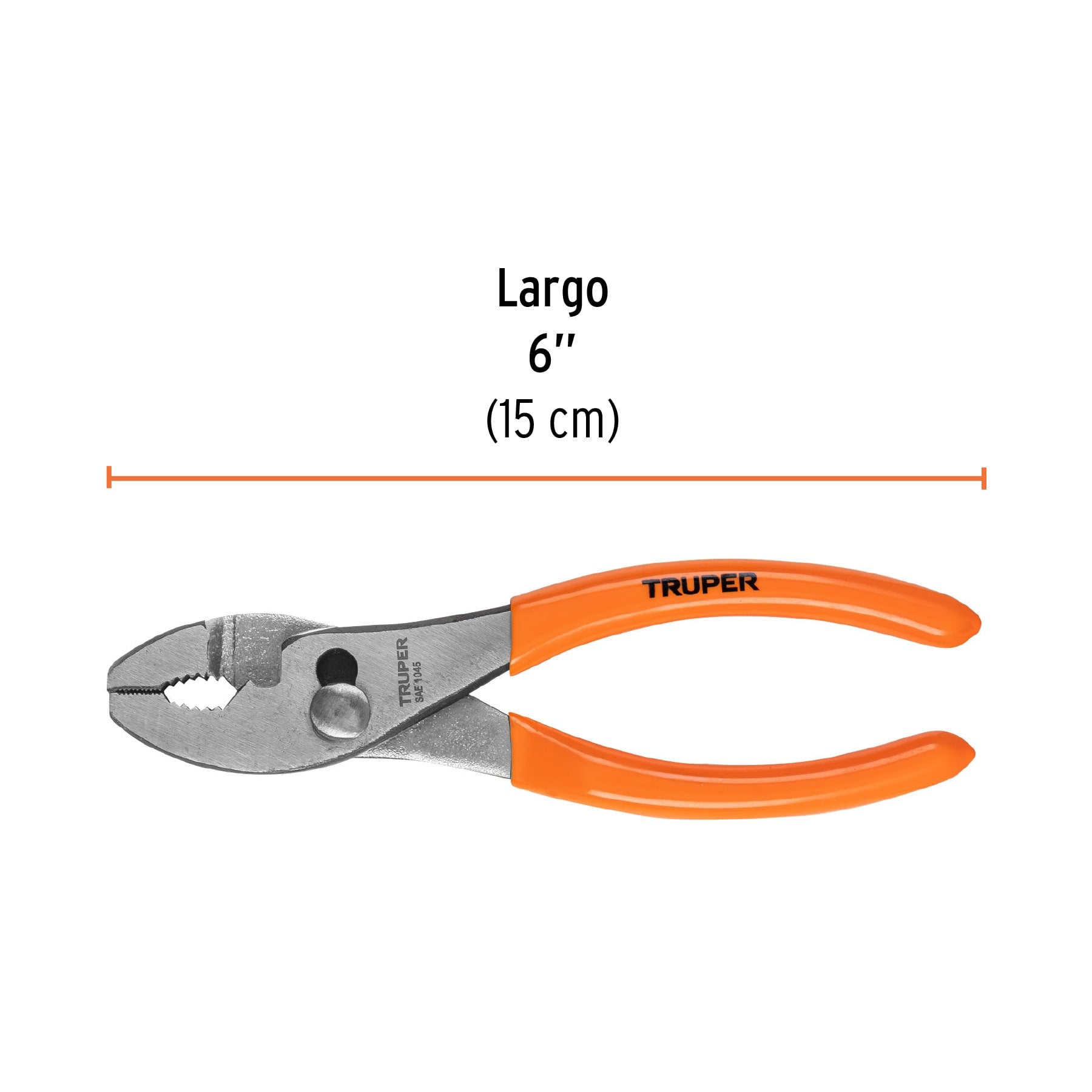 Pinzas de Chofer Mango de PVC Truper 6"
