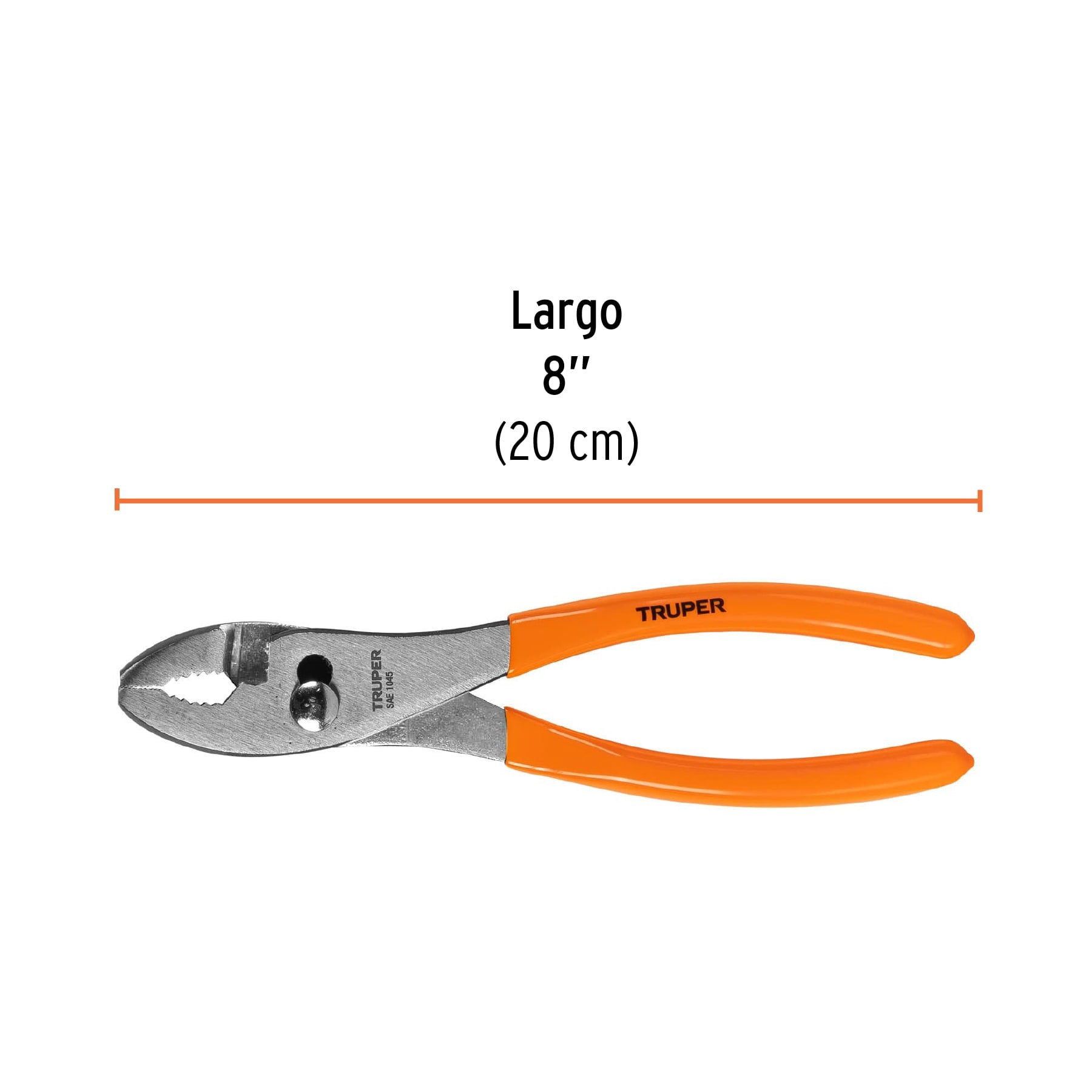 Pinzas de Chofer Mango de PVC Truper 8"