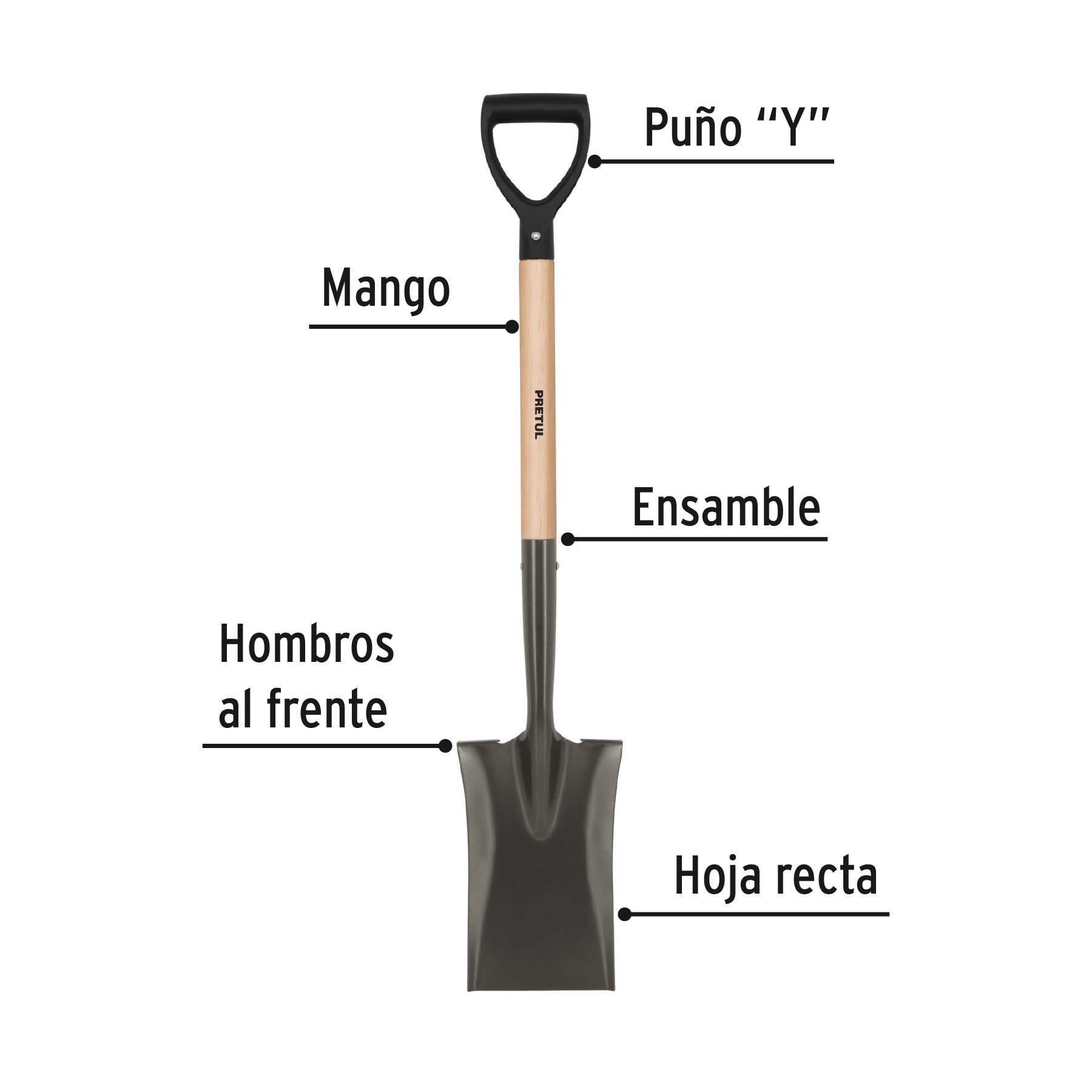 Pala Escarraman Puño "Y" Pretul