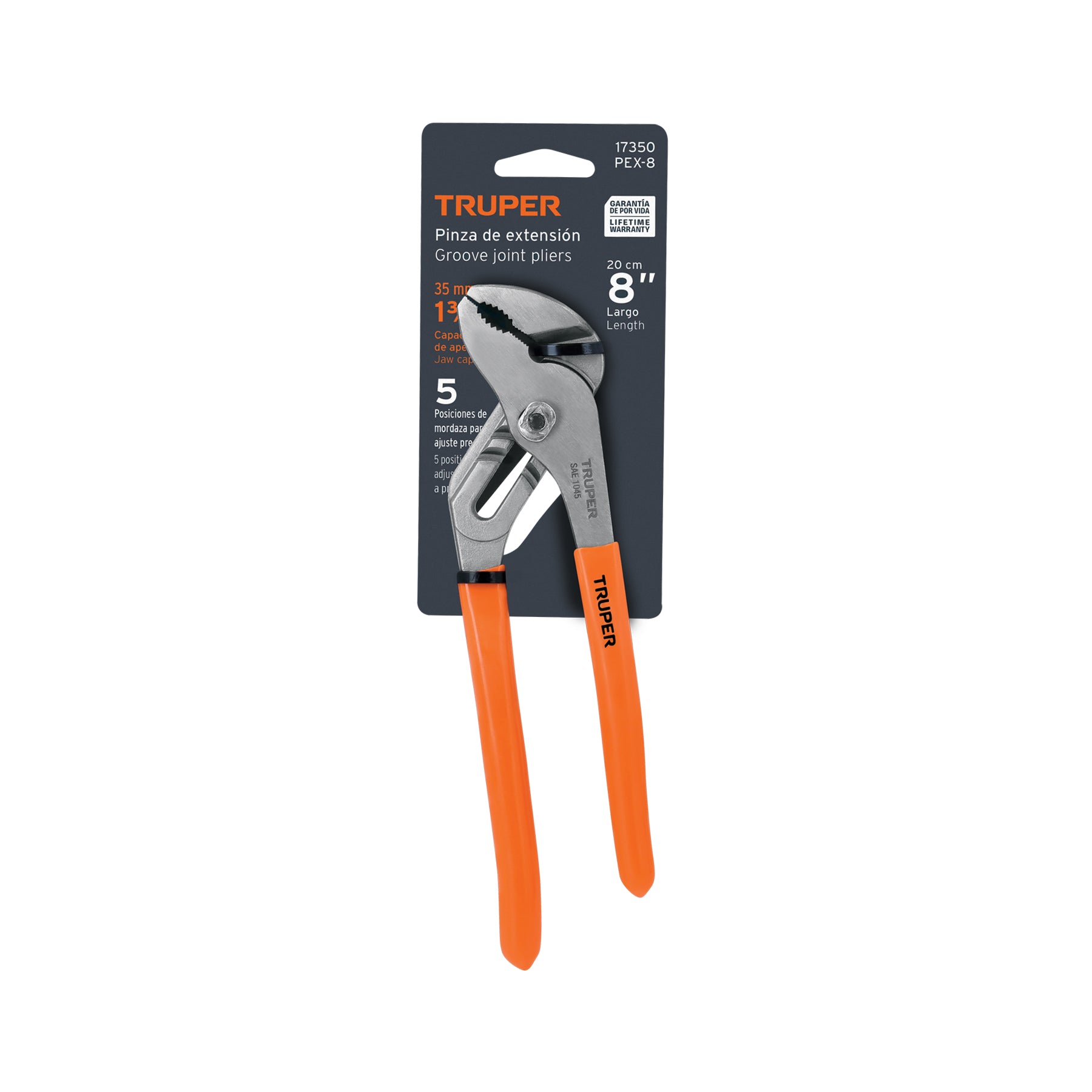 Pinzas de Extension Mangos de PVC Truper 8"